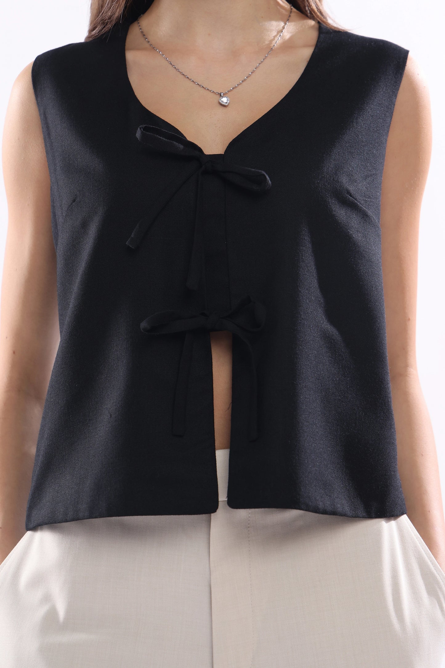 Noir Vest Top