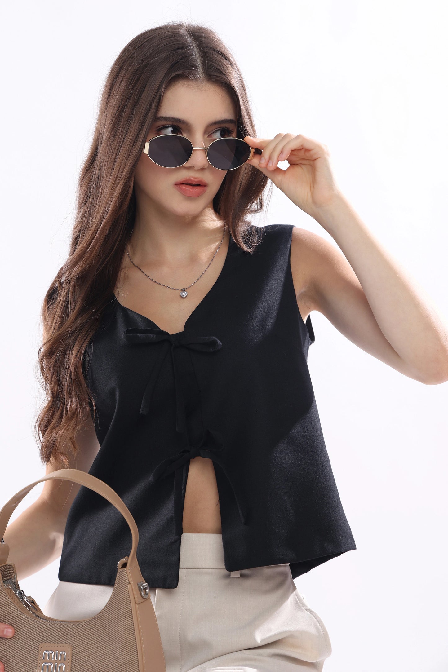 Noir Vest Top