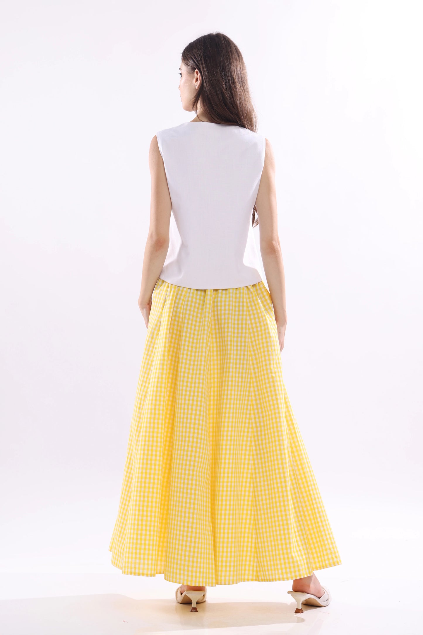 Mimosa Frill Maxi Skirt