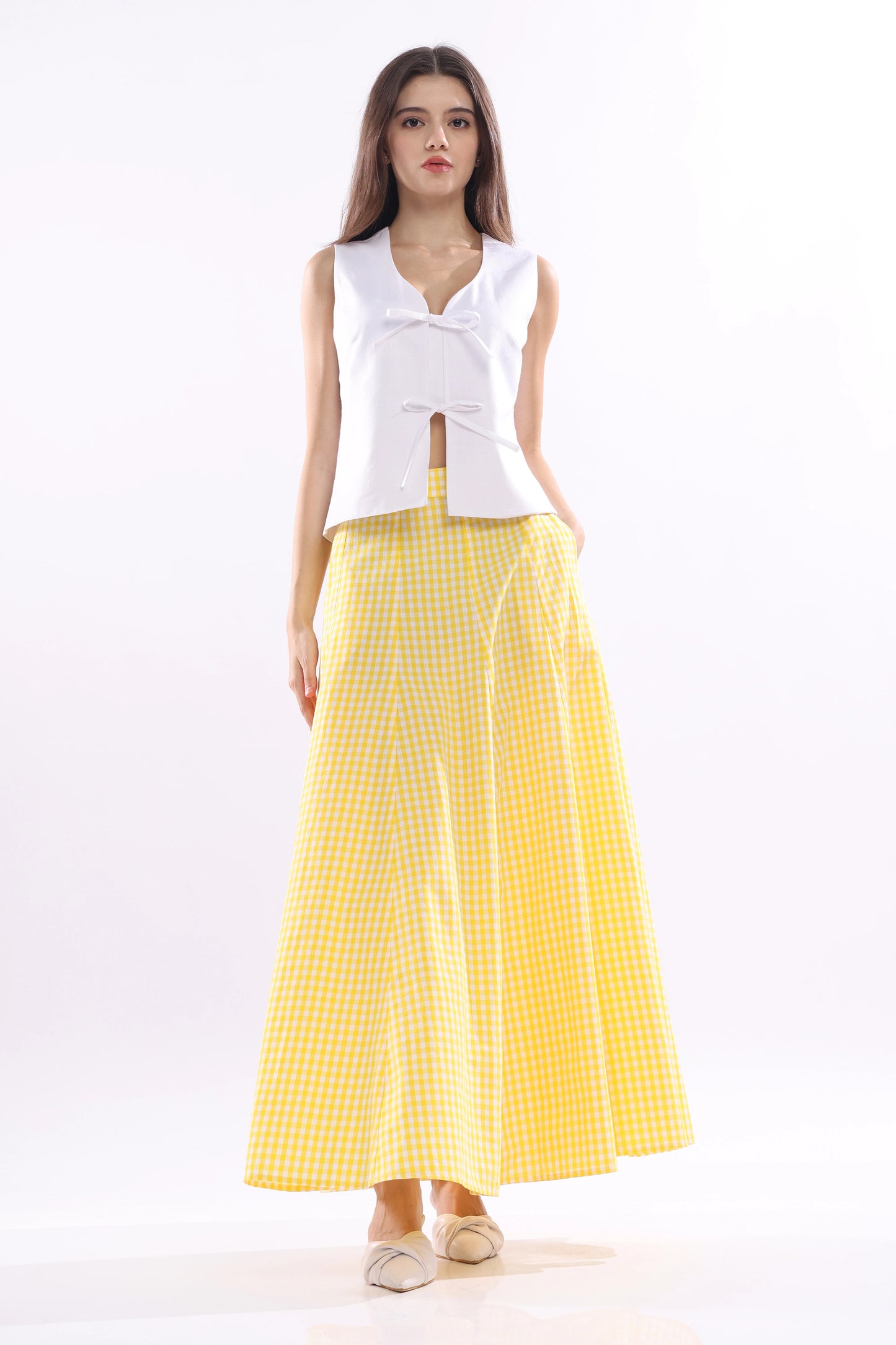 Mimosa Frill Maxi Skirt