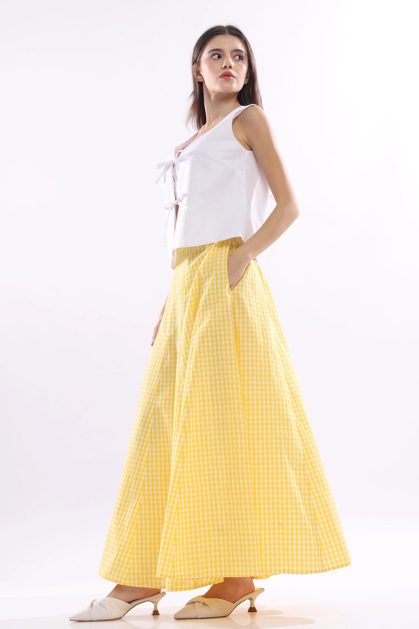 Mimosa Frill Maxi Skirt