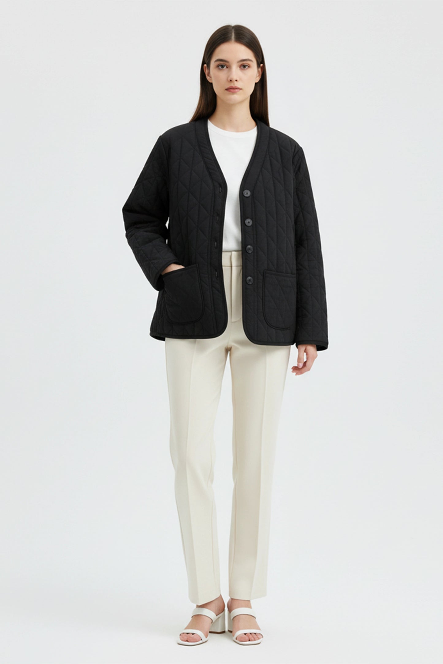 Black Quilted Jacket