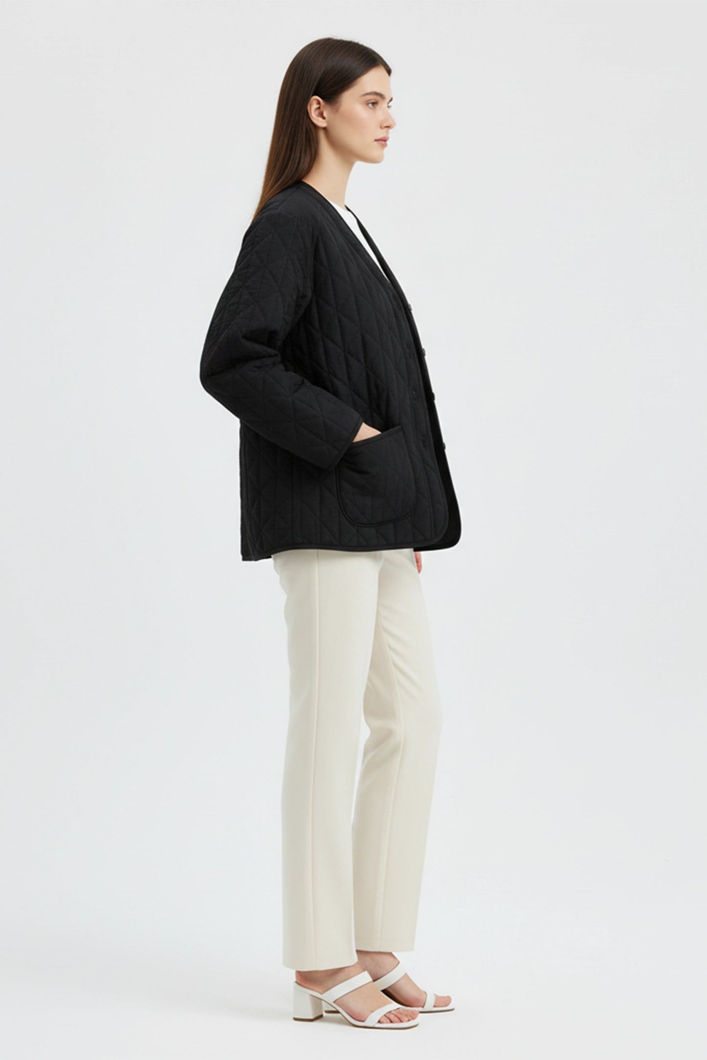 Black Quilted Jacket