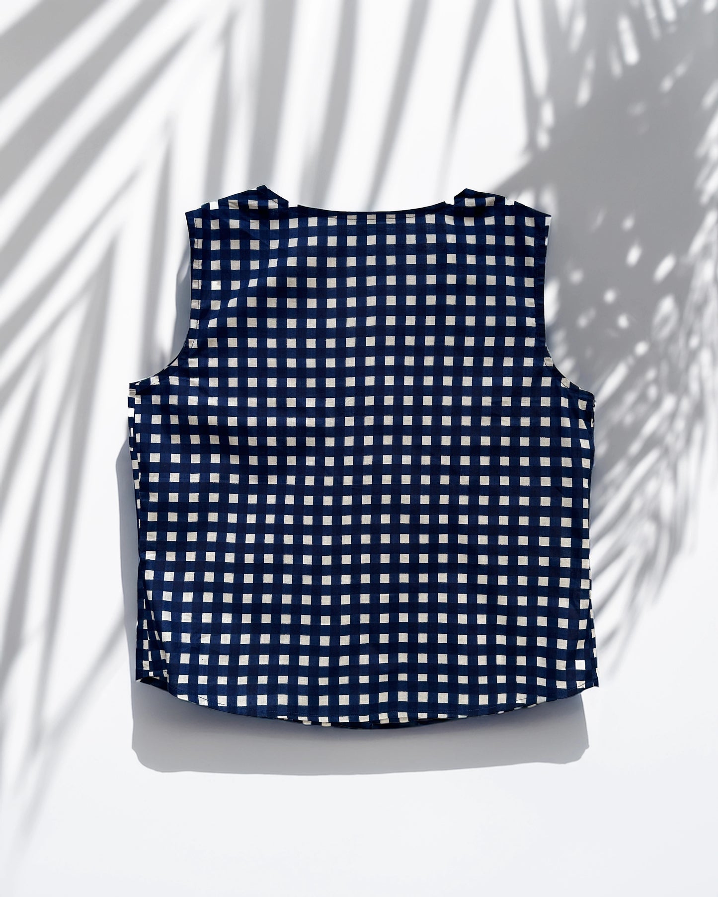 Nisara Gingham Co-Ord Set - Blue