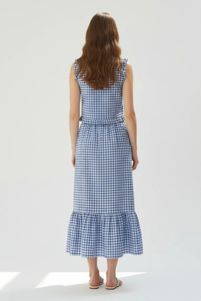 Celeste Co-Ord Set - Blue Checks