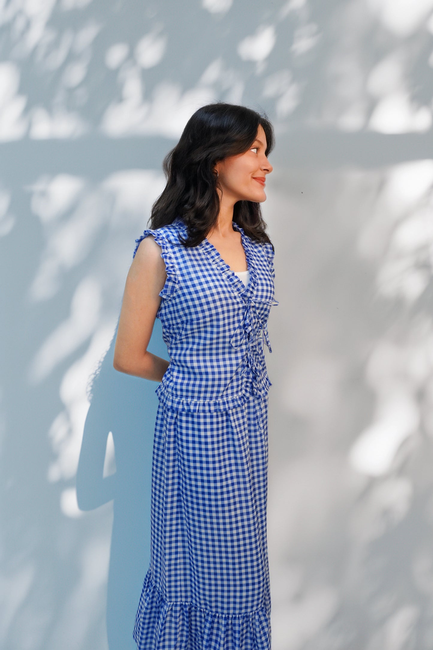 Celeste Co-Ord Set - Blue Checks