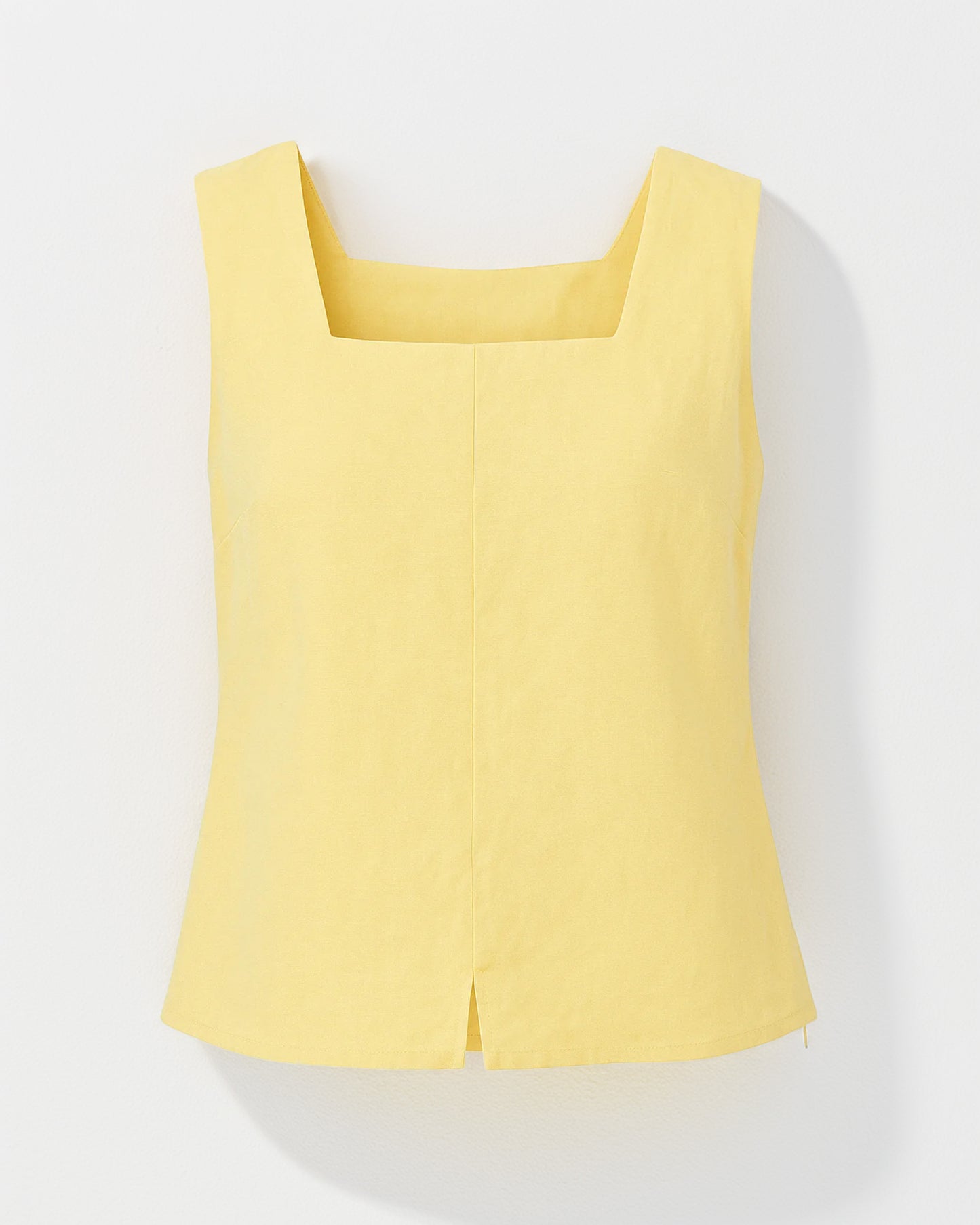 Aeris Sleeveless Top- Pastel Yellow