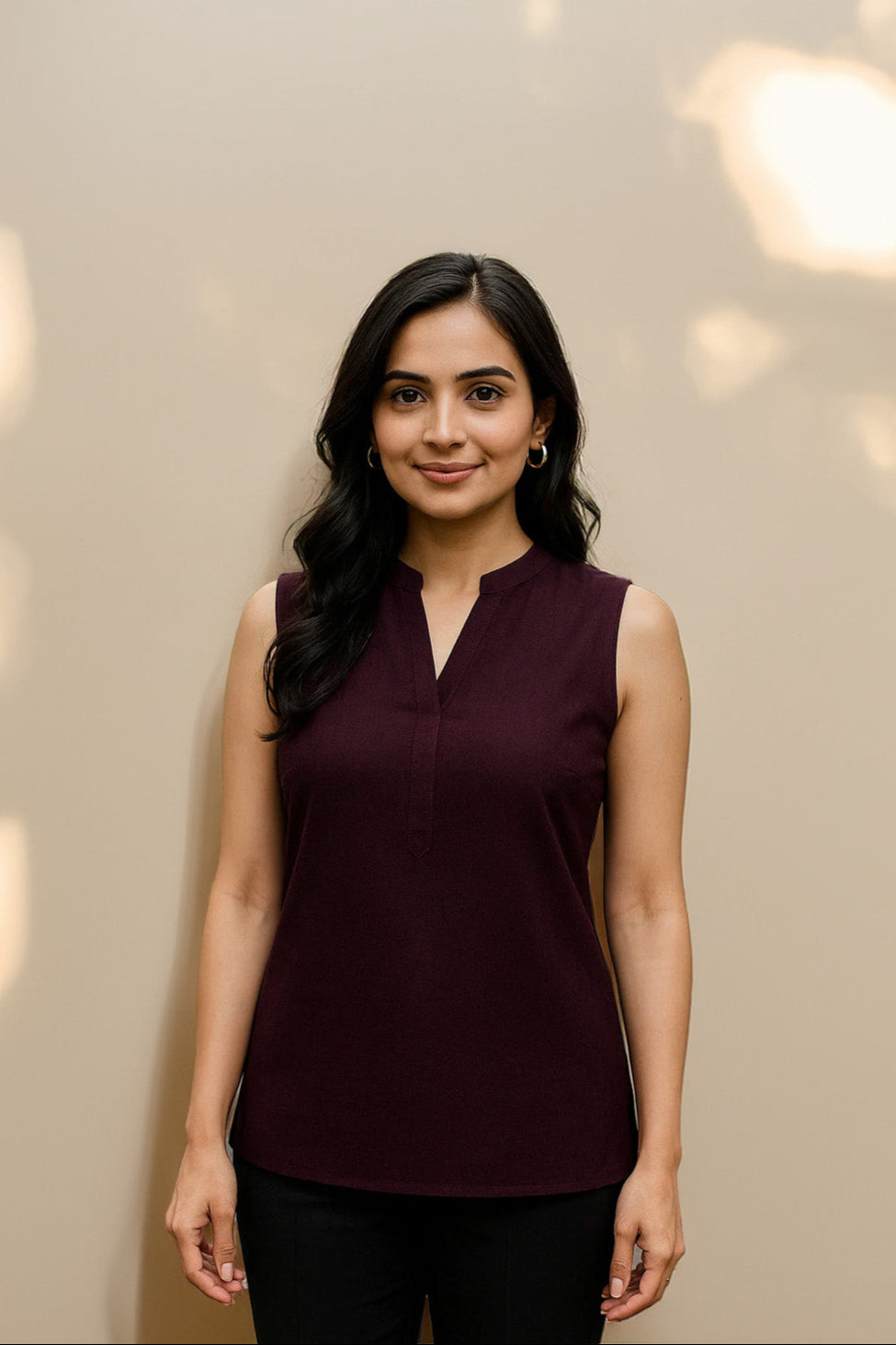 Kéya Sleeveless Top- Dark Purple