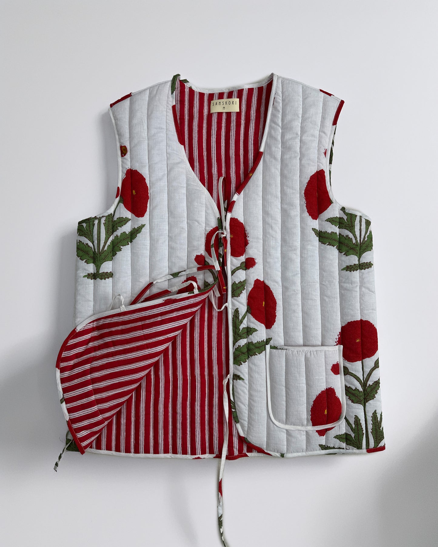 Vermilion Quilted Vest