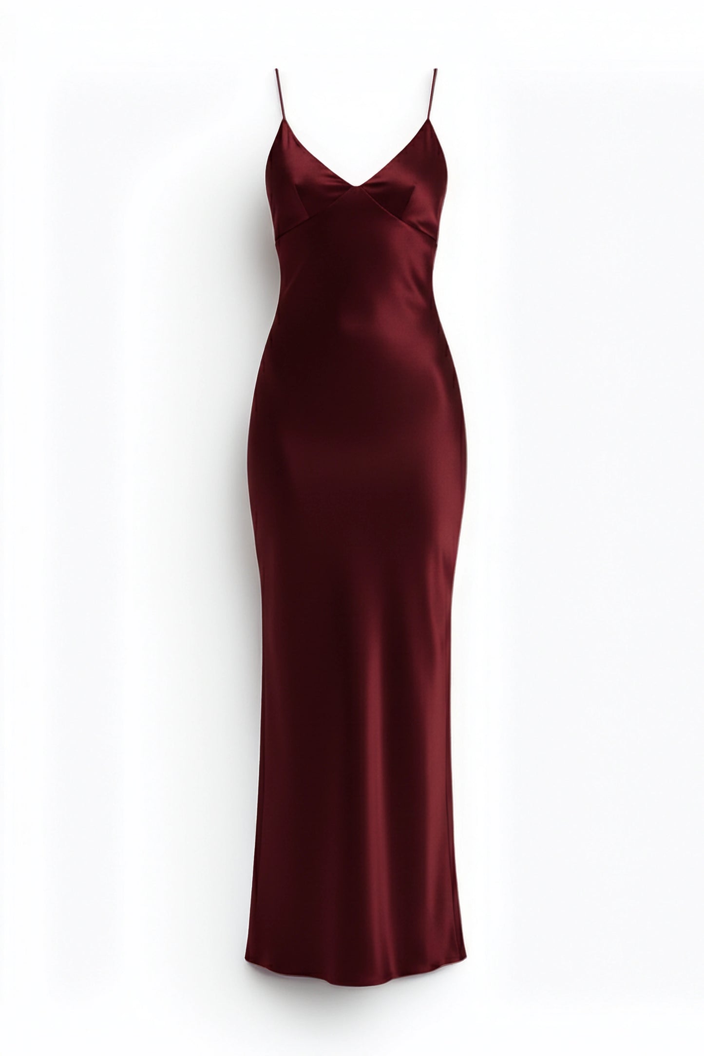 Red Satin Slip Dress