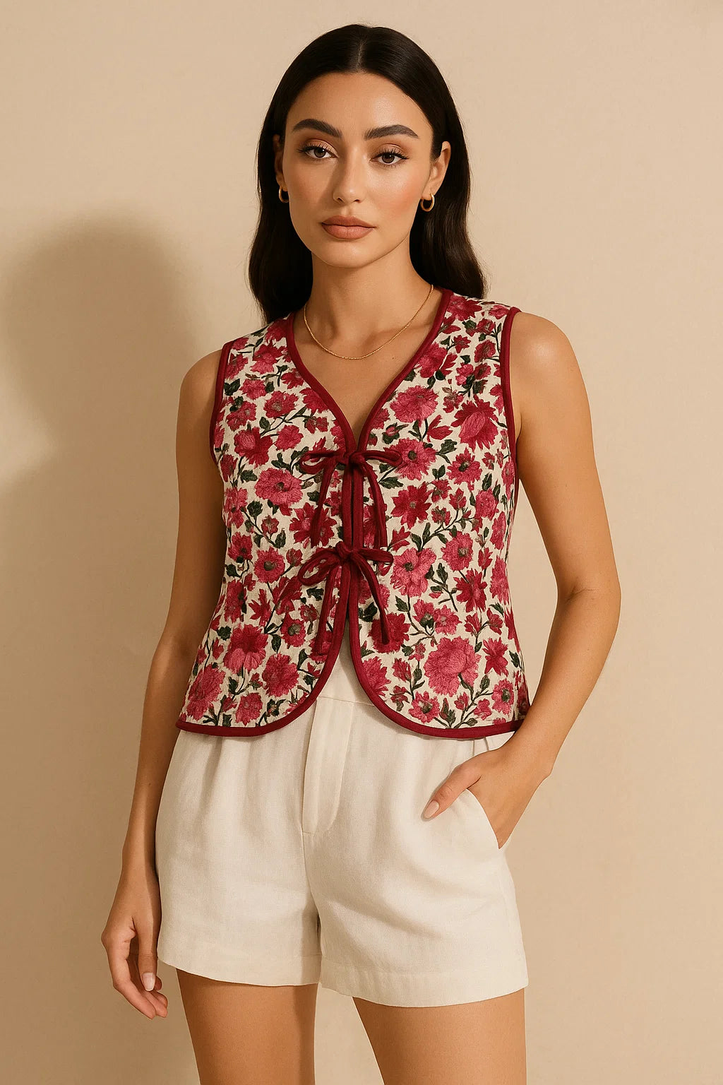 Ruby Bloom Vest Top