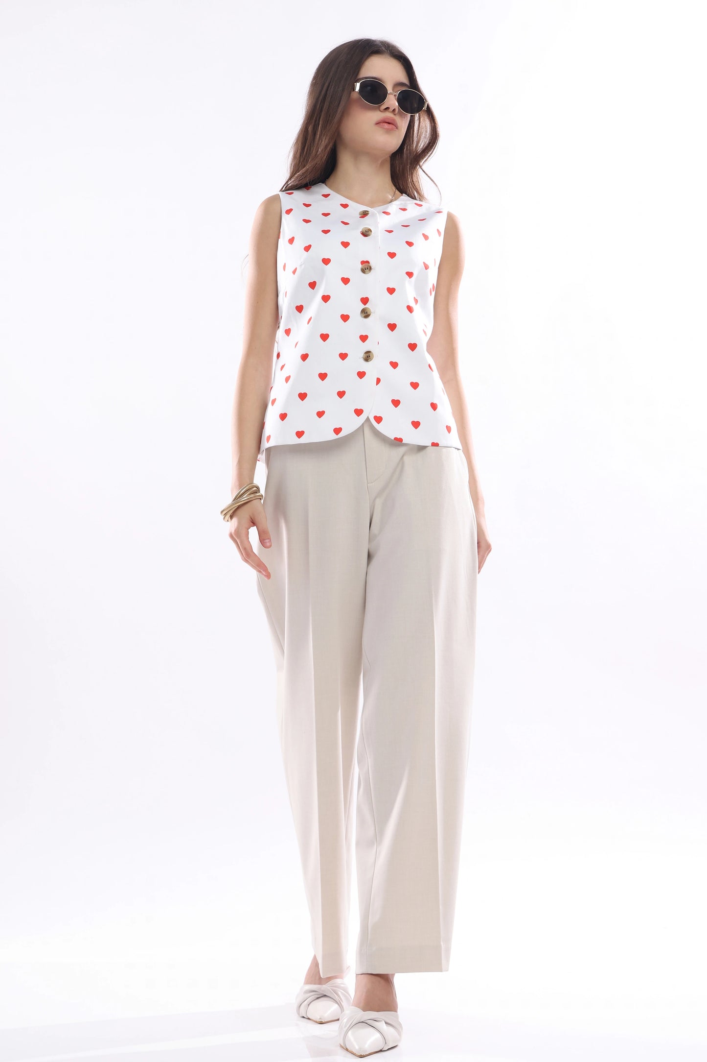 Heartline Vest Top