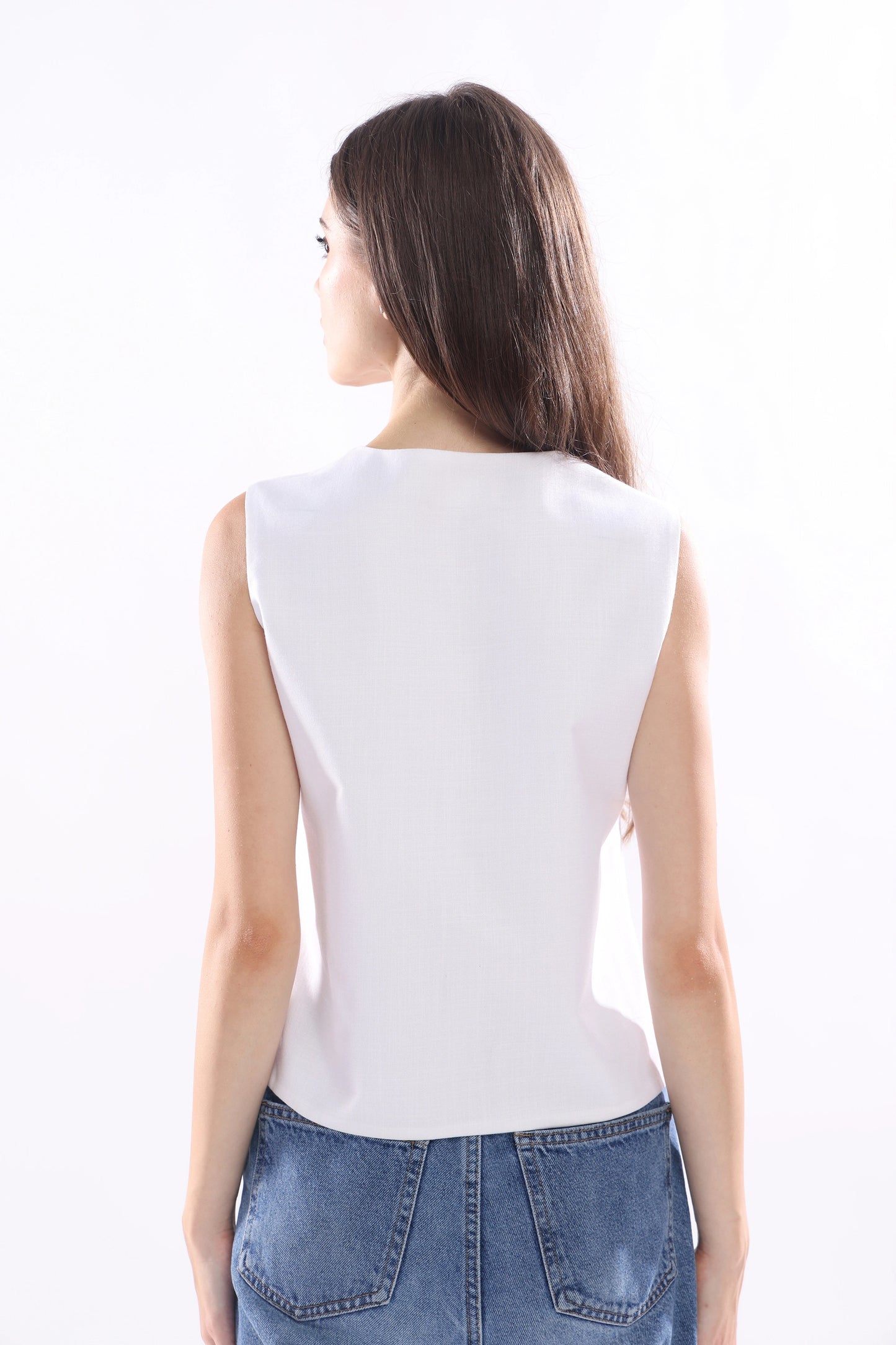 Ivory Vest Top