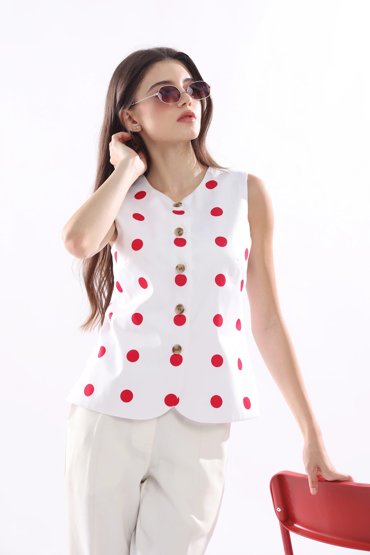 Cherry Pop Vest Top