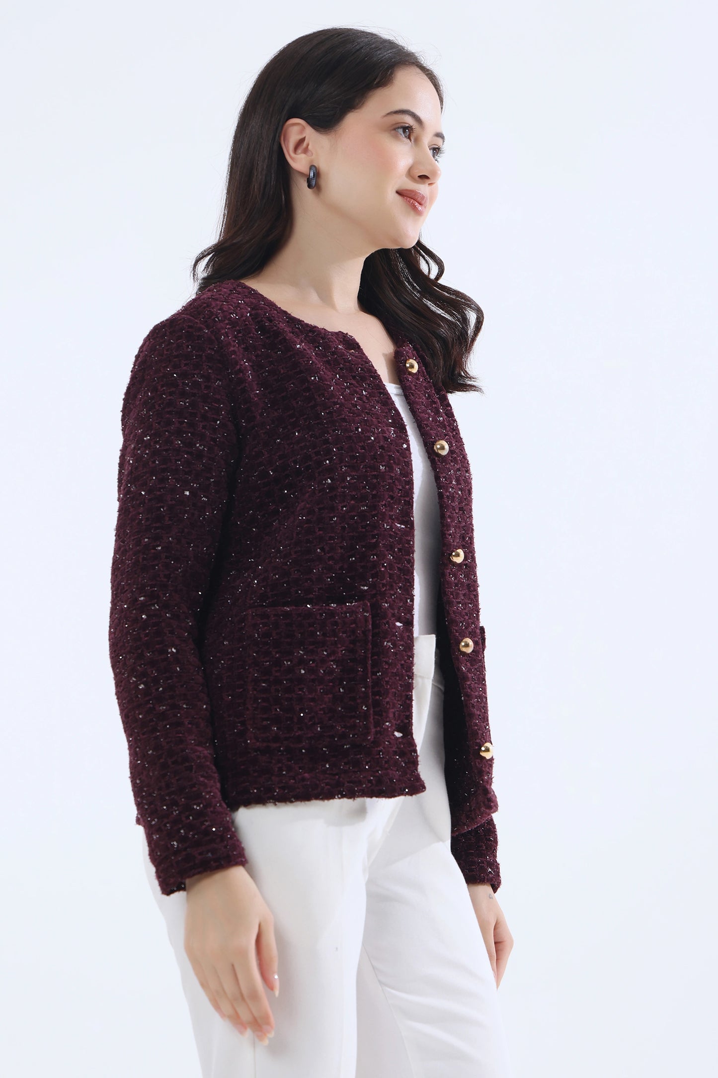 Garnet Tweed Jacket