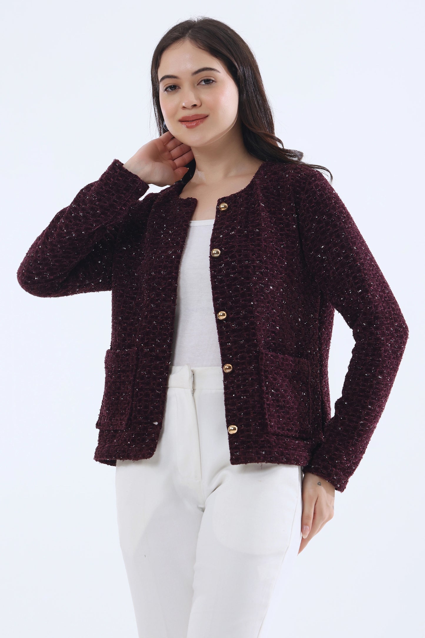 Garnet Tweed Jacket