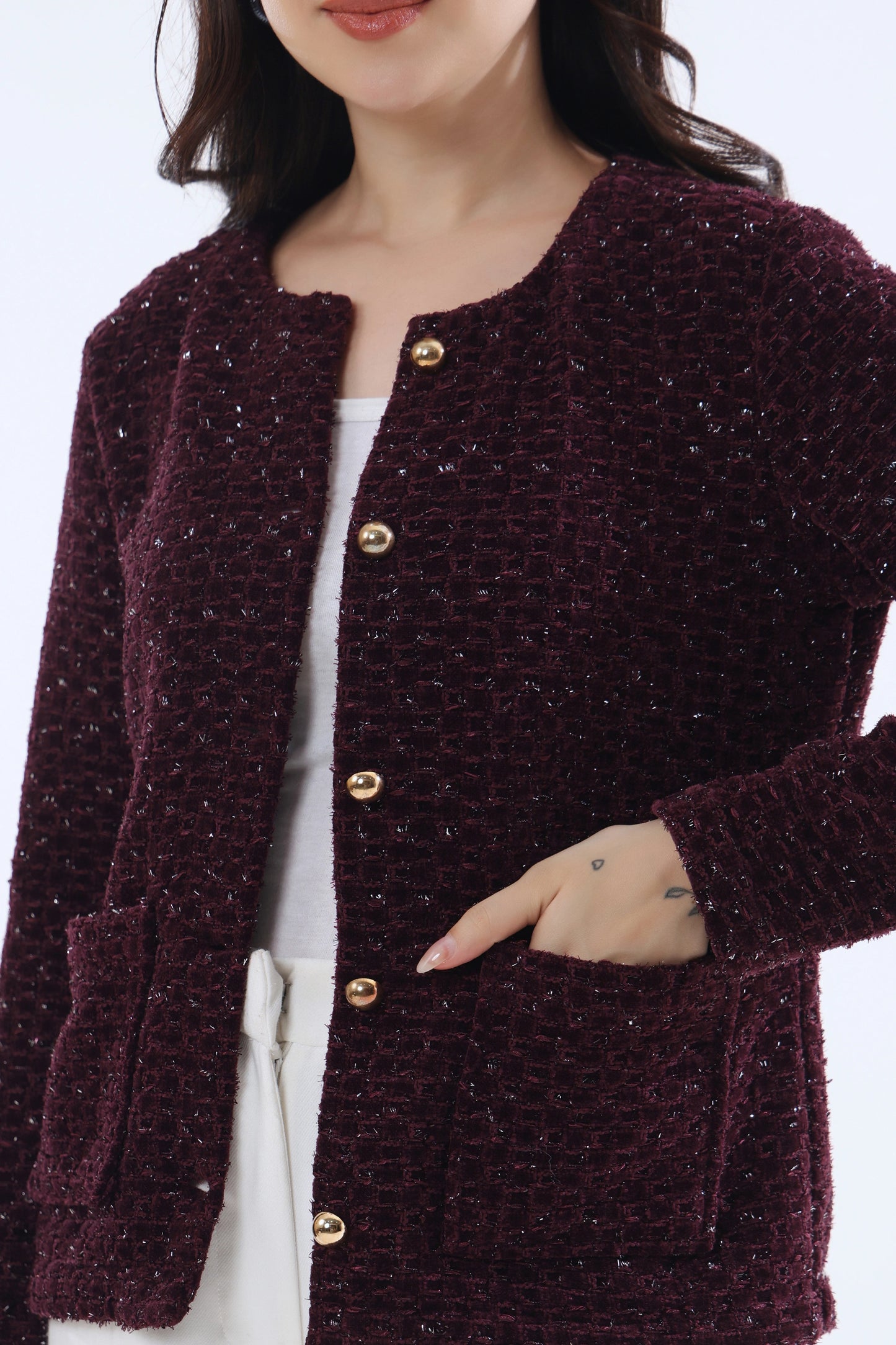 Garnet Tweed Jacket
