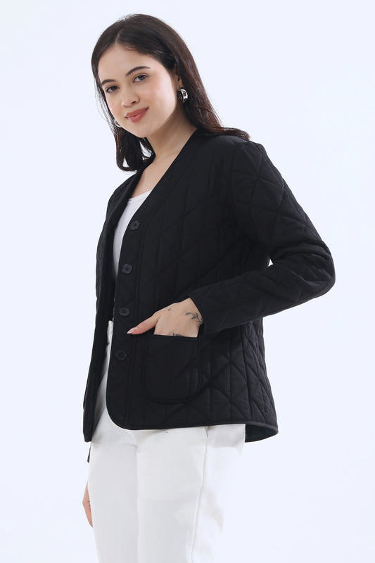 Black Quilted Jacket
