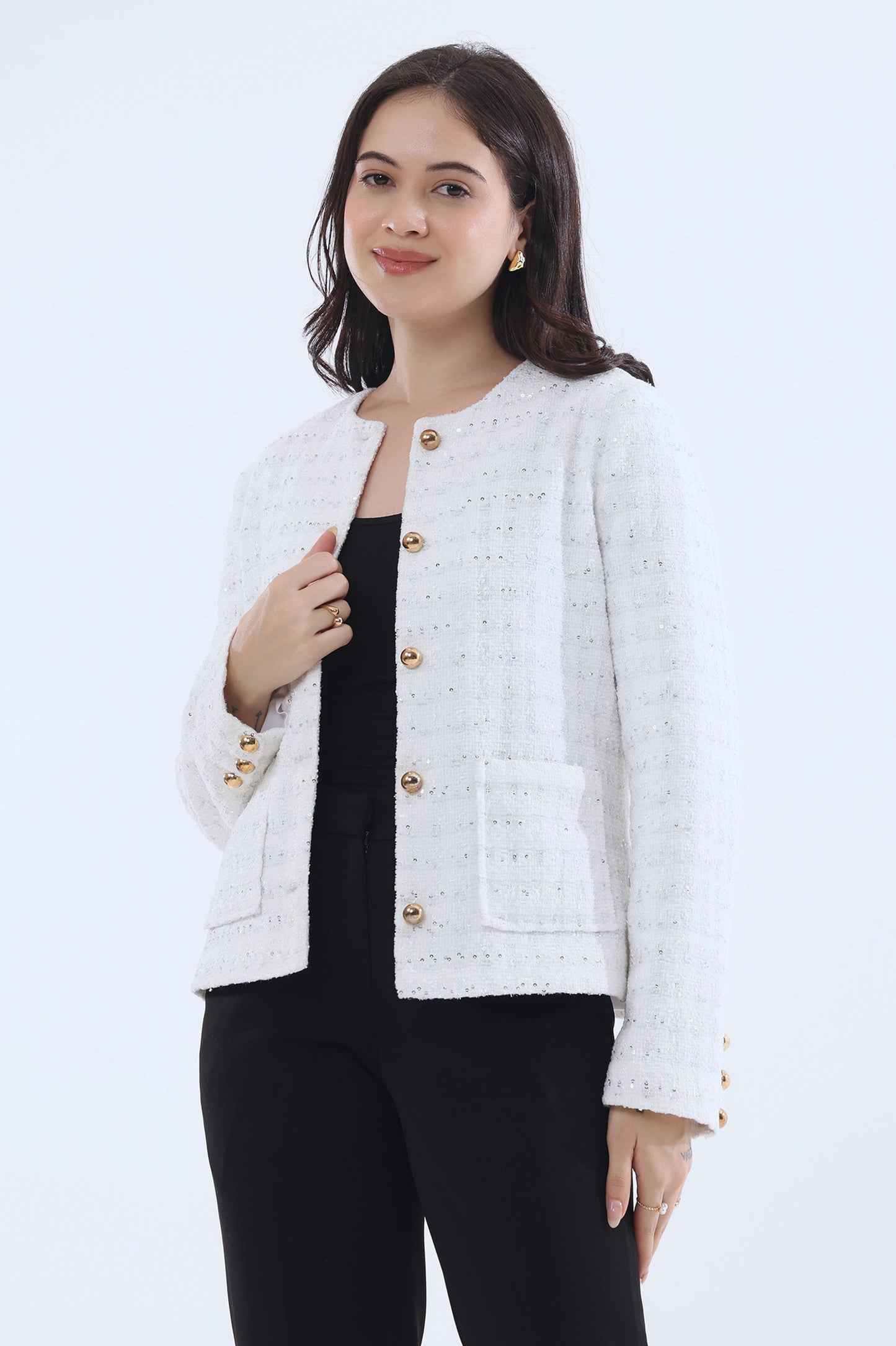 Dove Bouclé Jacket