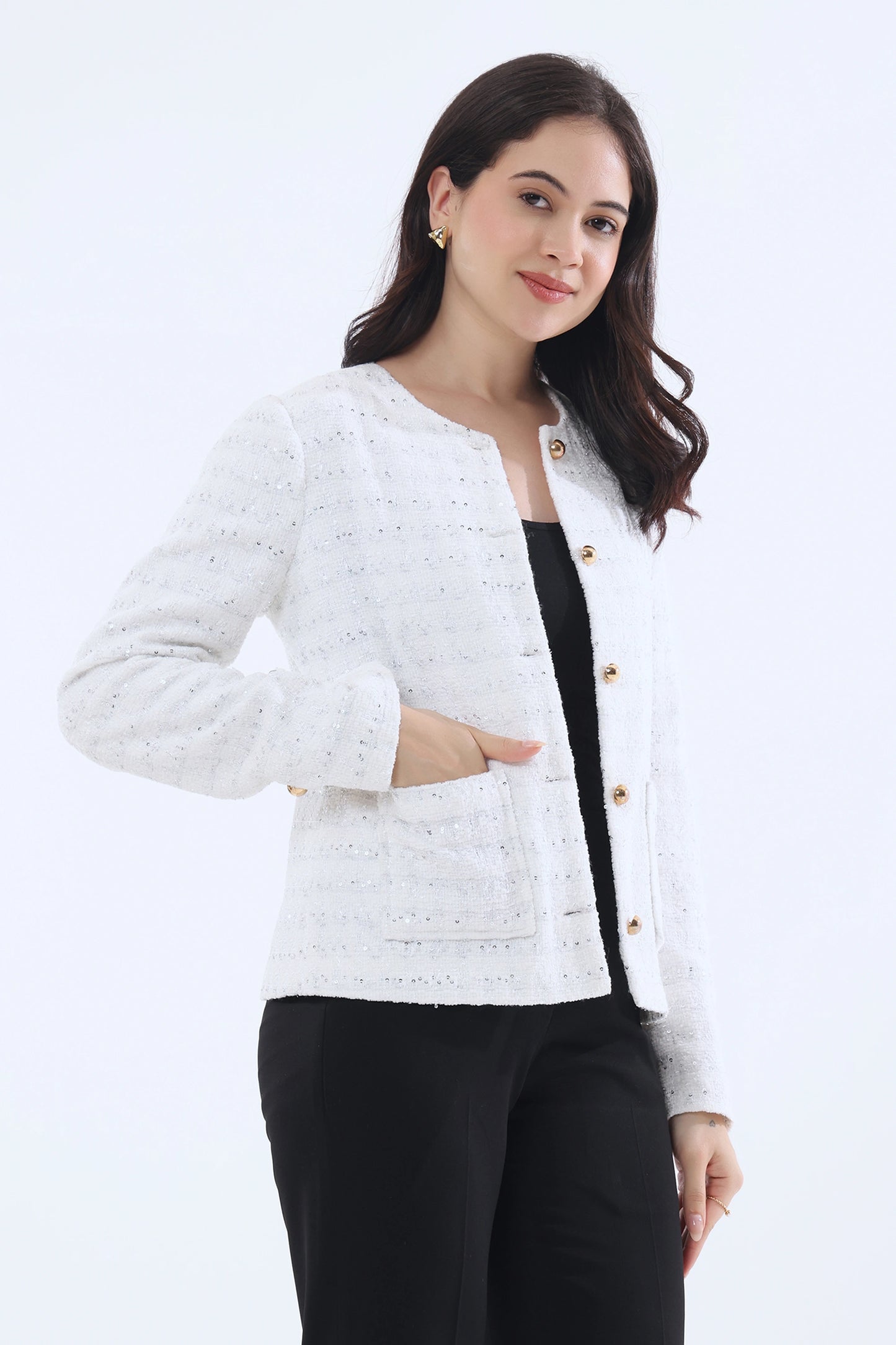 Dove Bouclé Jacket
