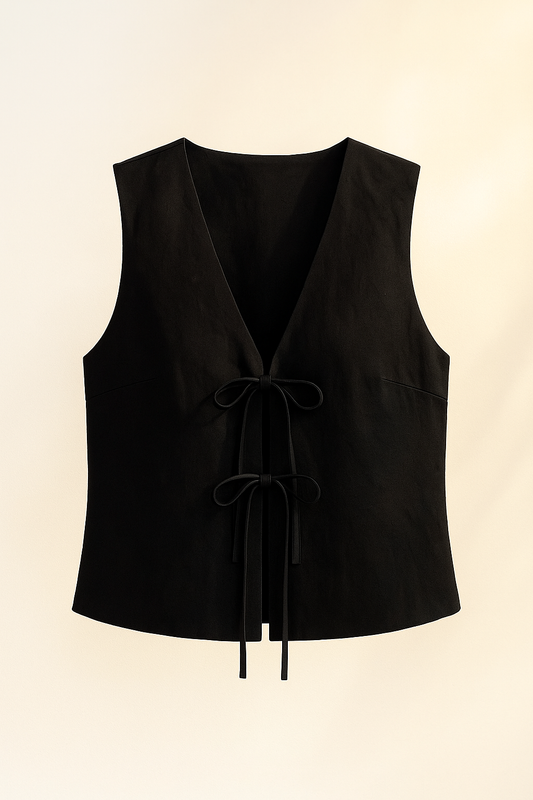 Noir Vest Top