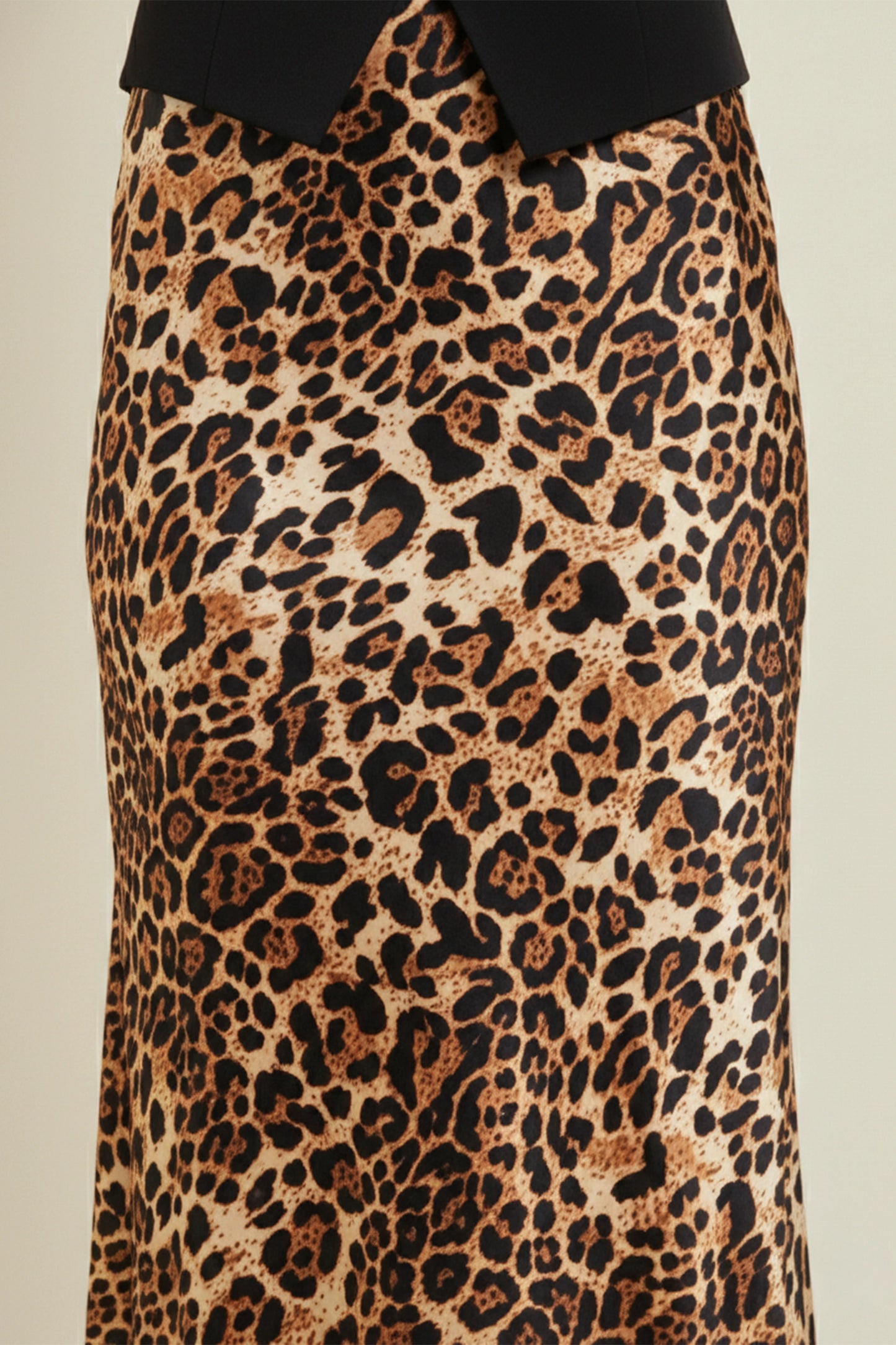 Leopard Print Maxi Skirt for Women | High-Waist Flowy Animal Print Skirt