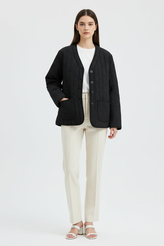Black Quilted Jacket