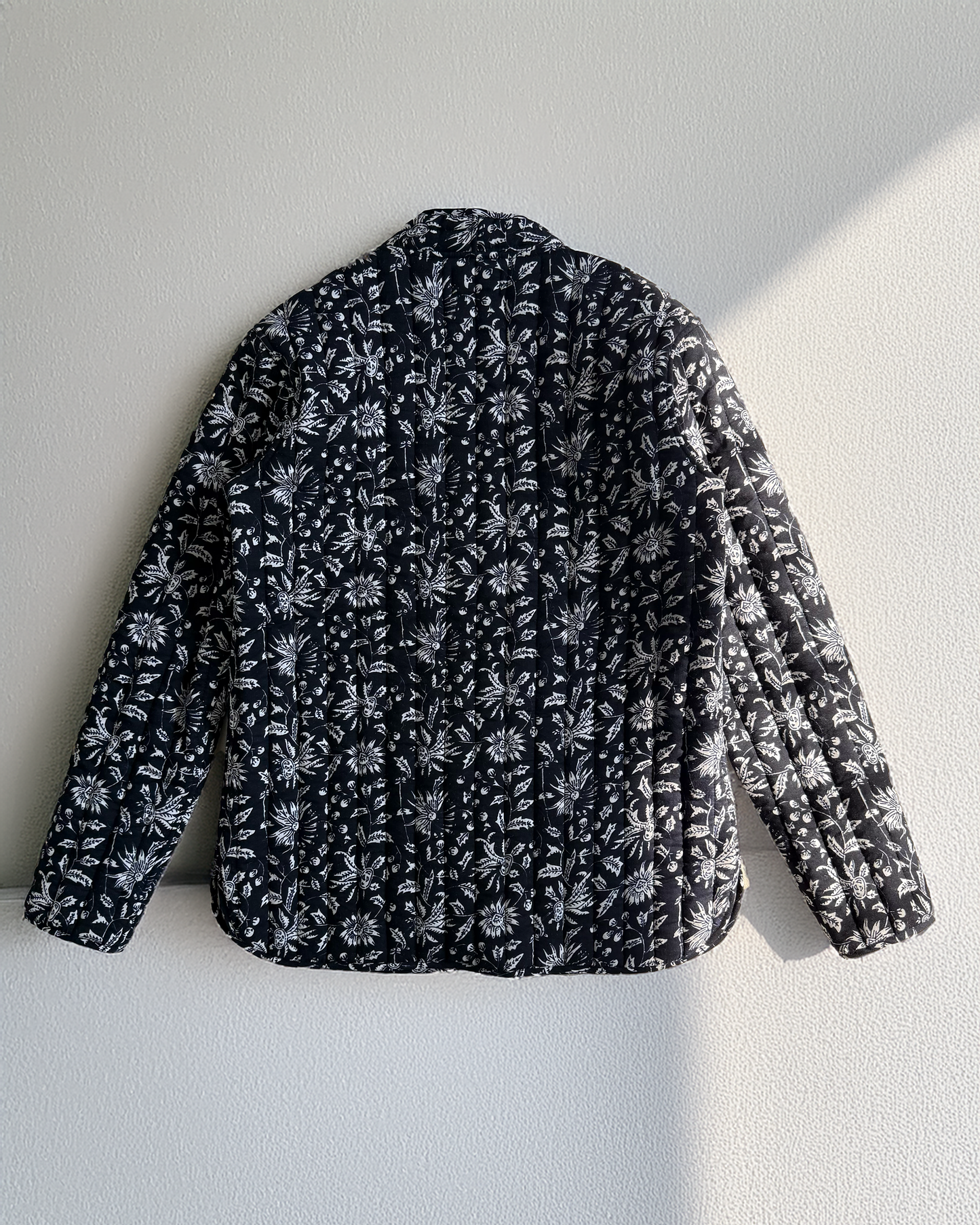 Midnight Petals Quilted Jacket