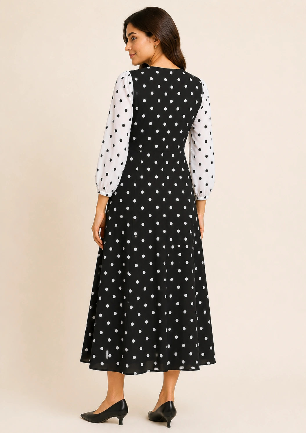 Montclair V-Neck Button-Down Midi Dress