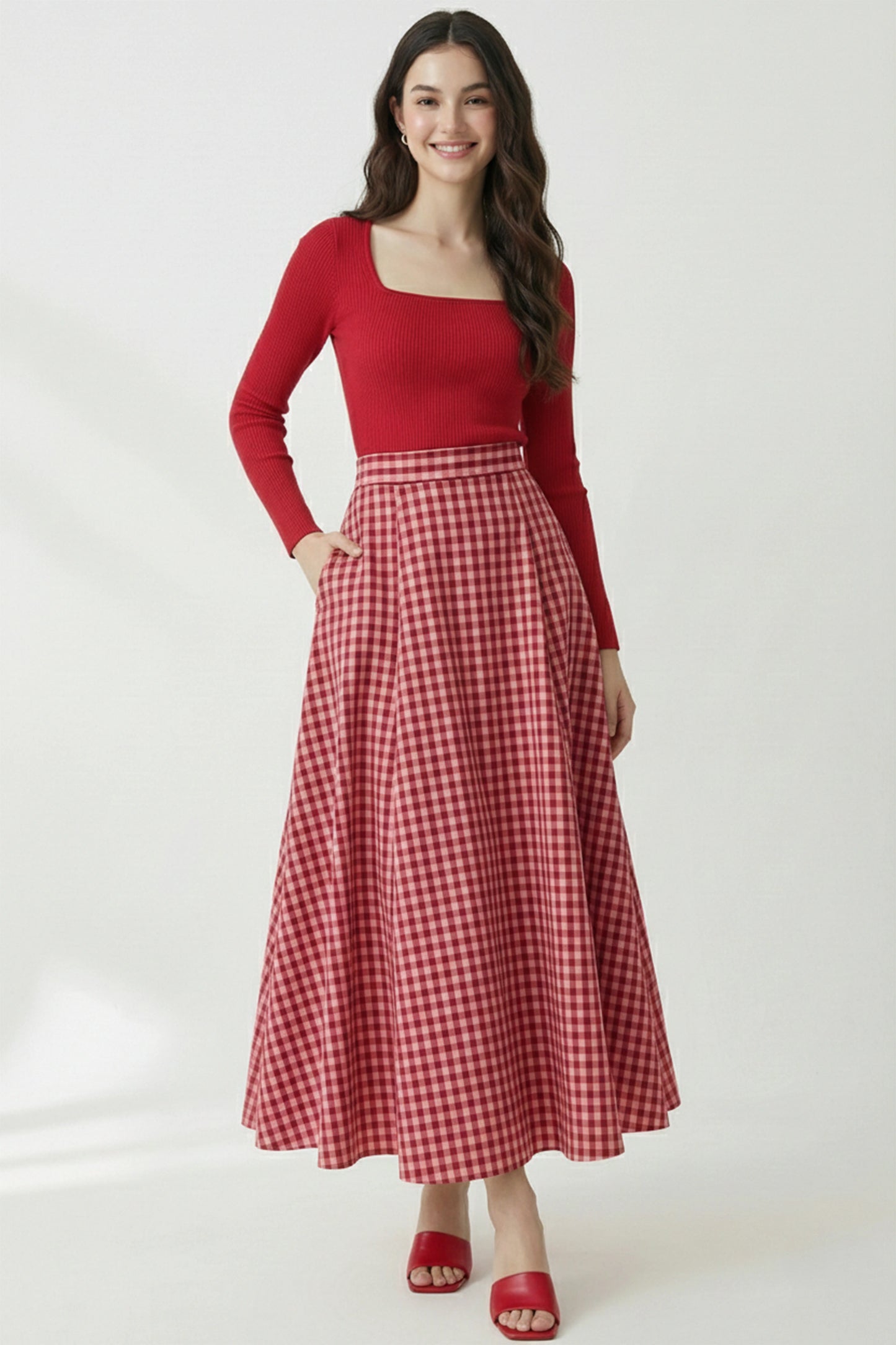 Rose Picnic Maxi Skirt