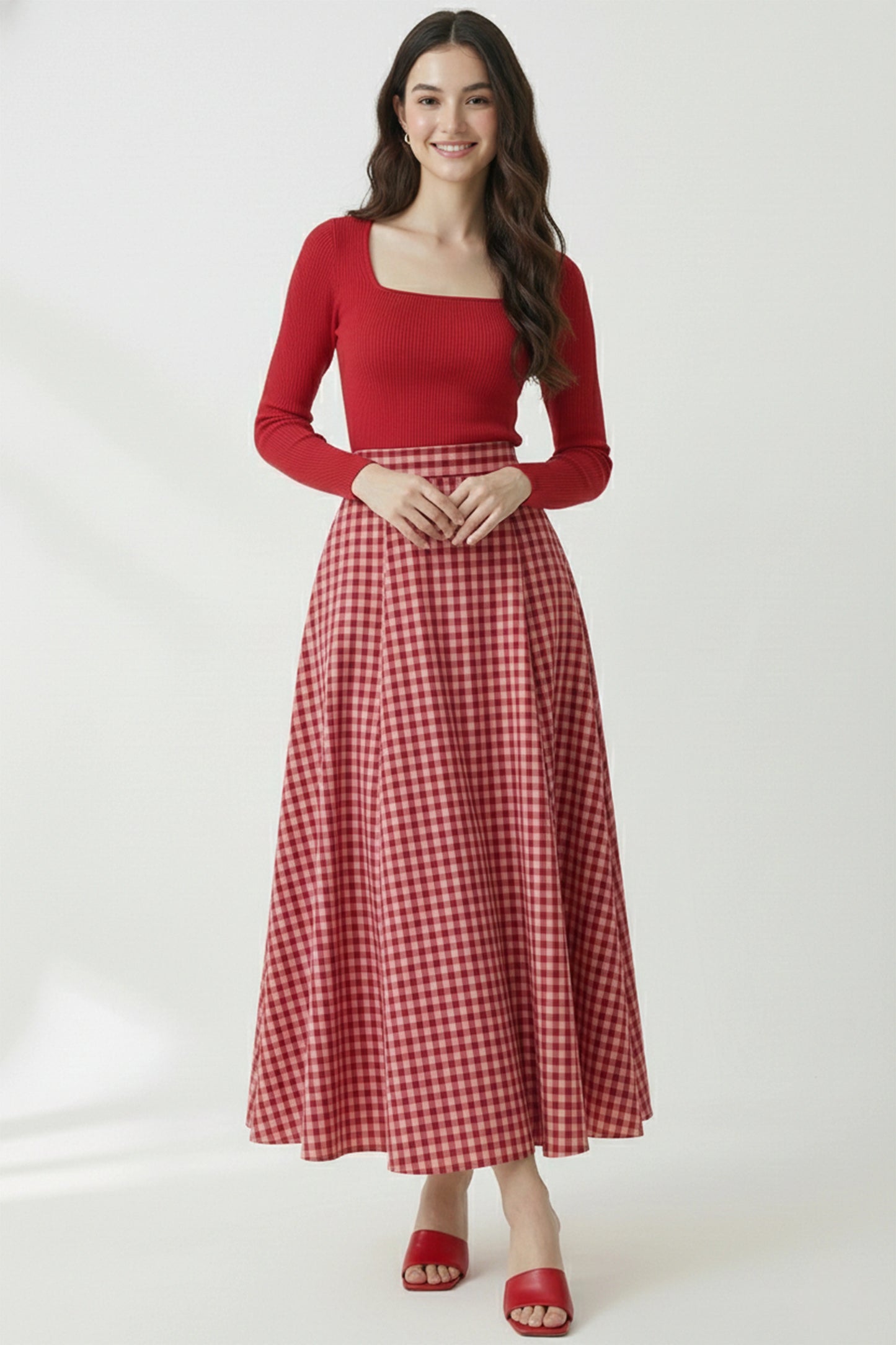 Rose Picnic Maxi Skirt