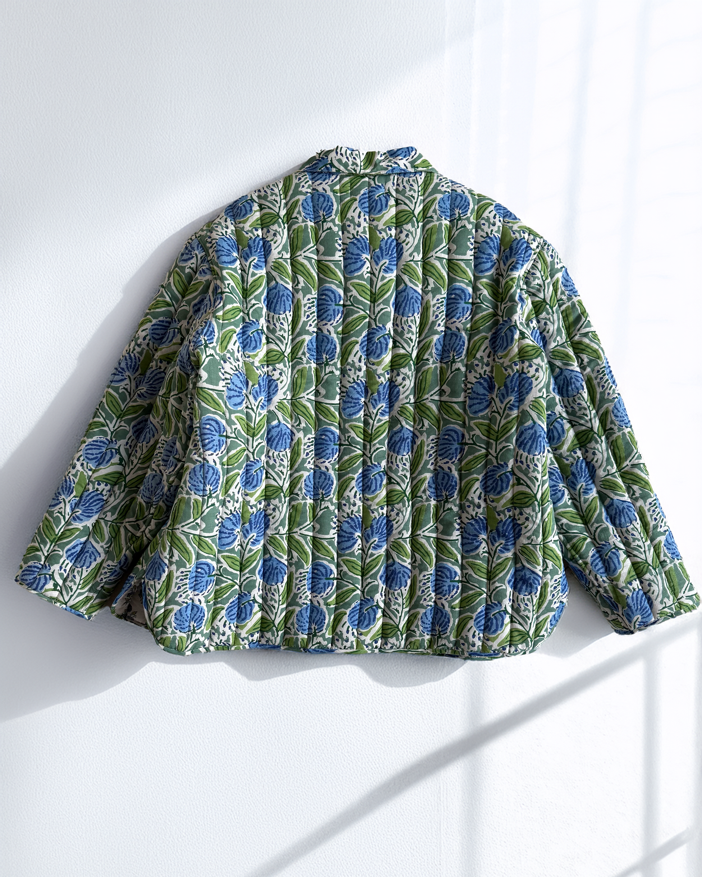 Jade Blossom Quilted Jacket