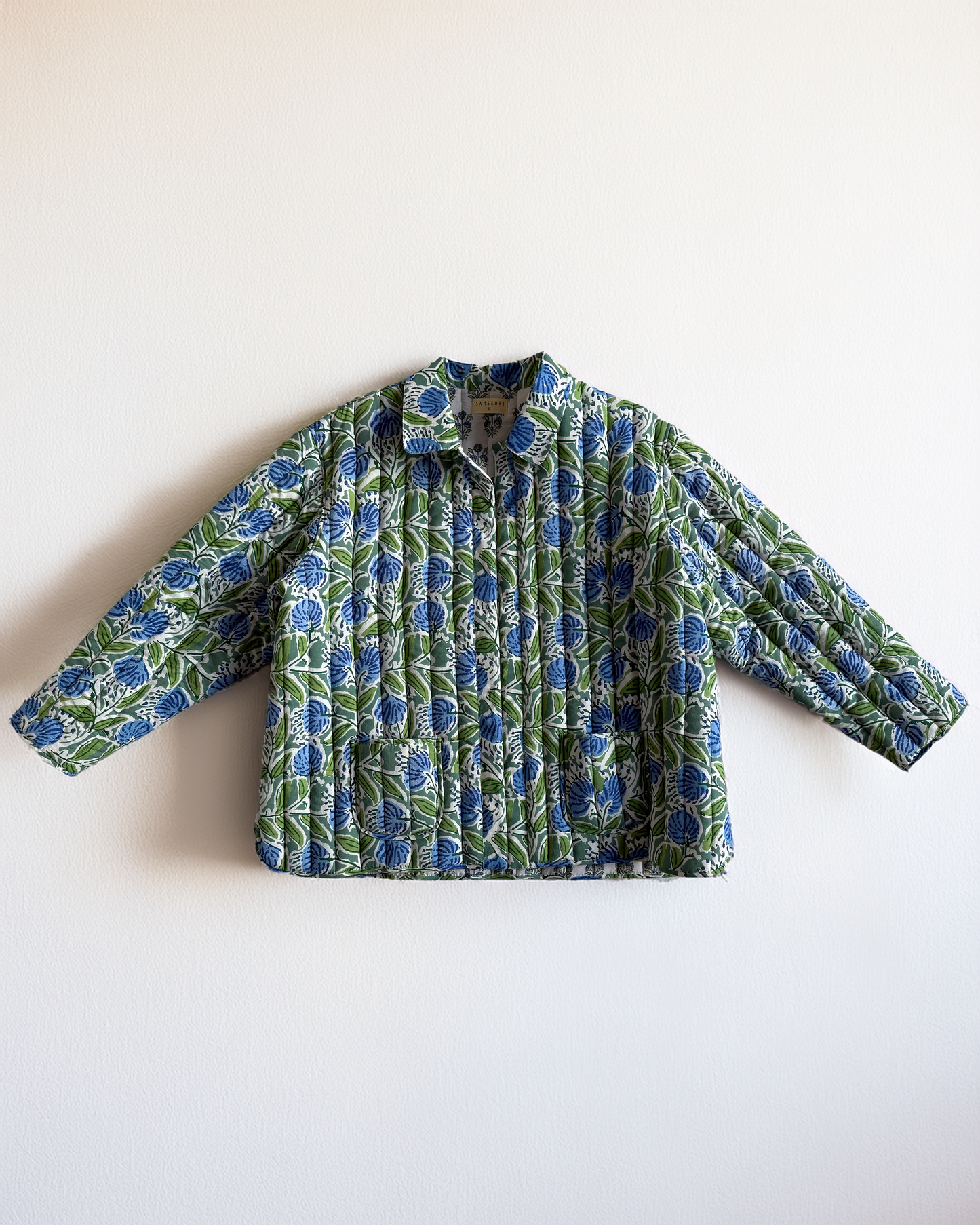 Jade Blossom Quilted Jacket