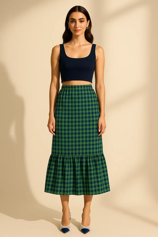 Forest Whisper Midi Skirt