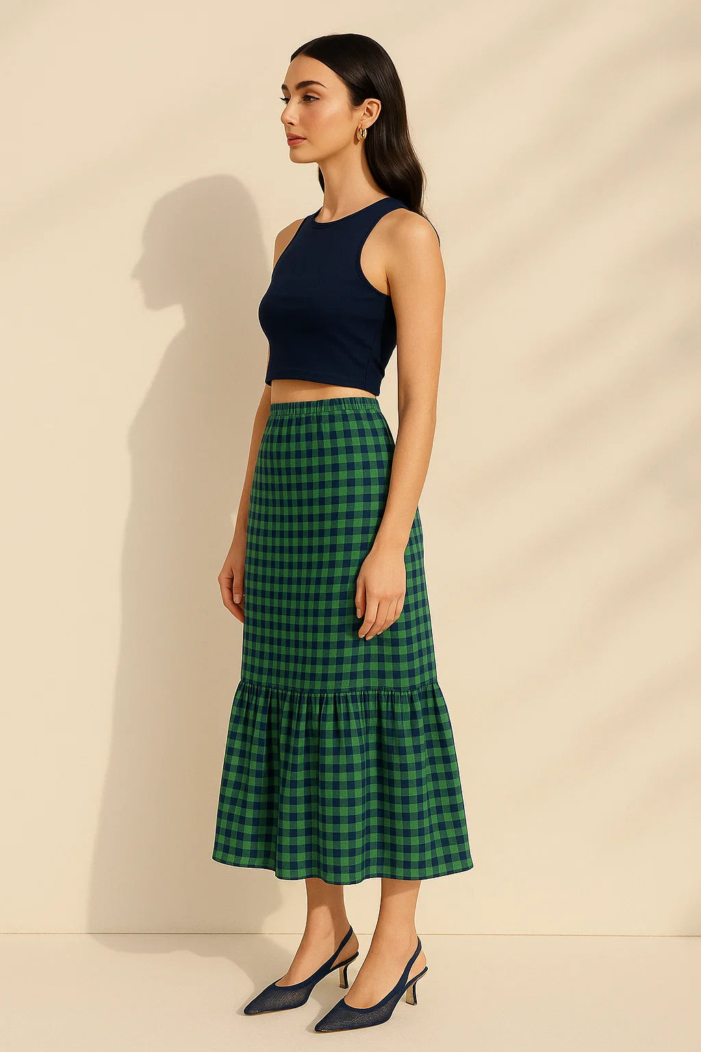 Forest Whisper Midi Skirt