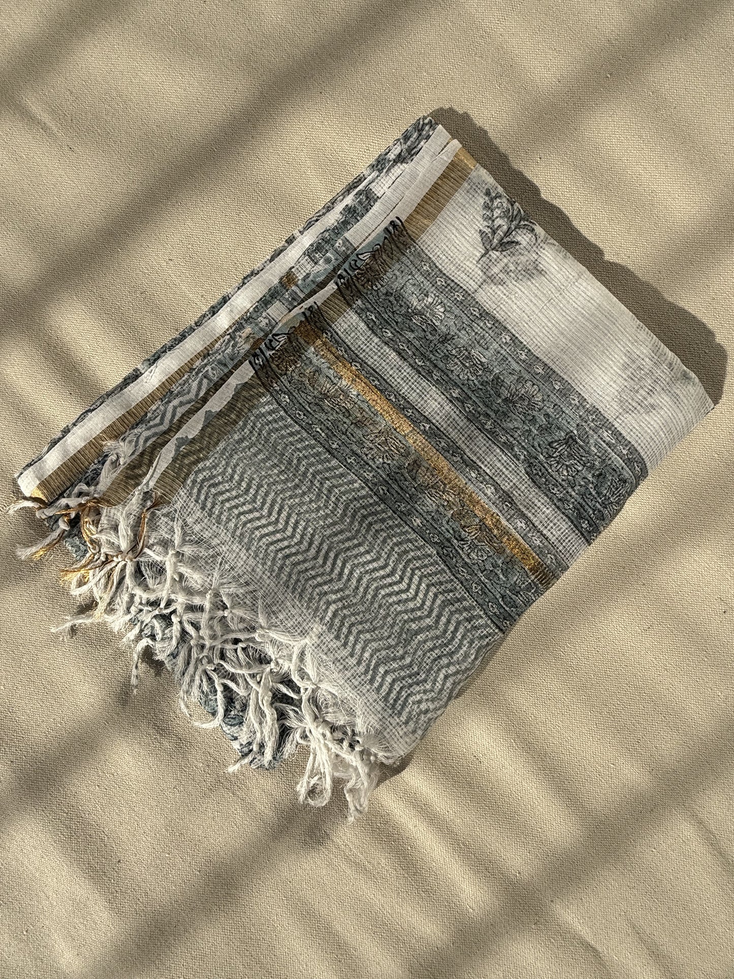 Serene White Dupatta