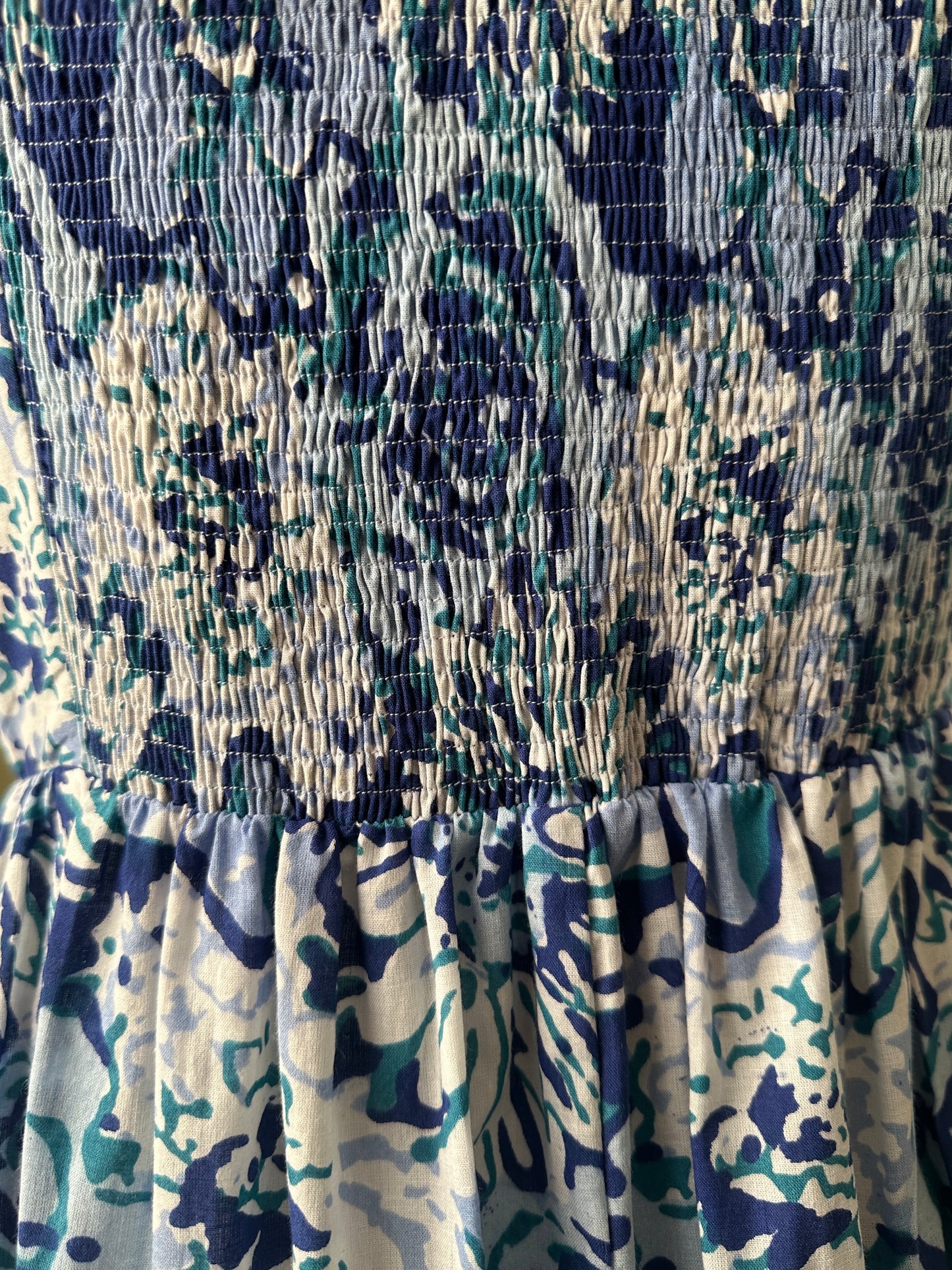 Floré Bleu Midi Dress