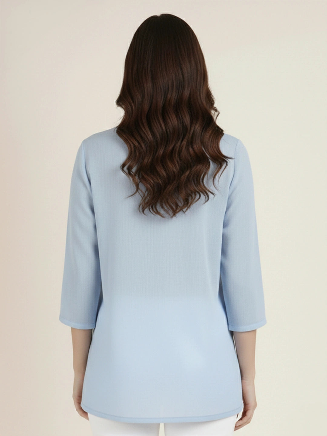 Luna Short Kurta Top - Blue