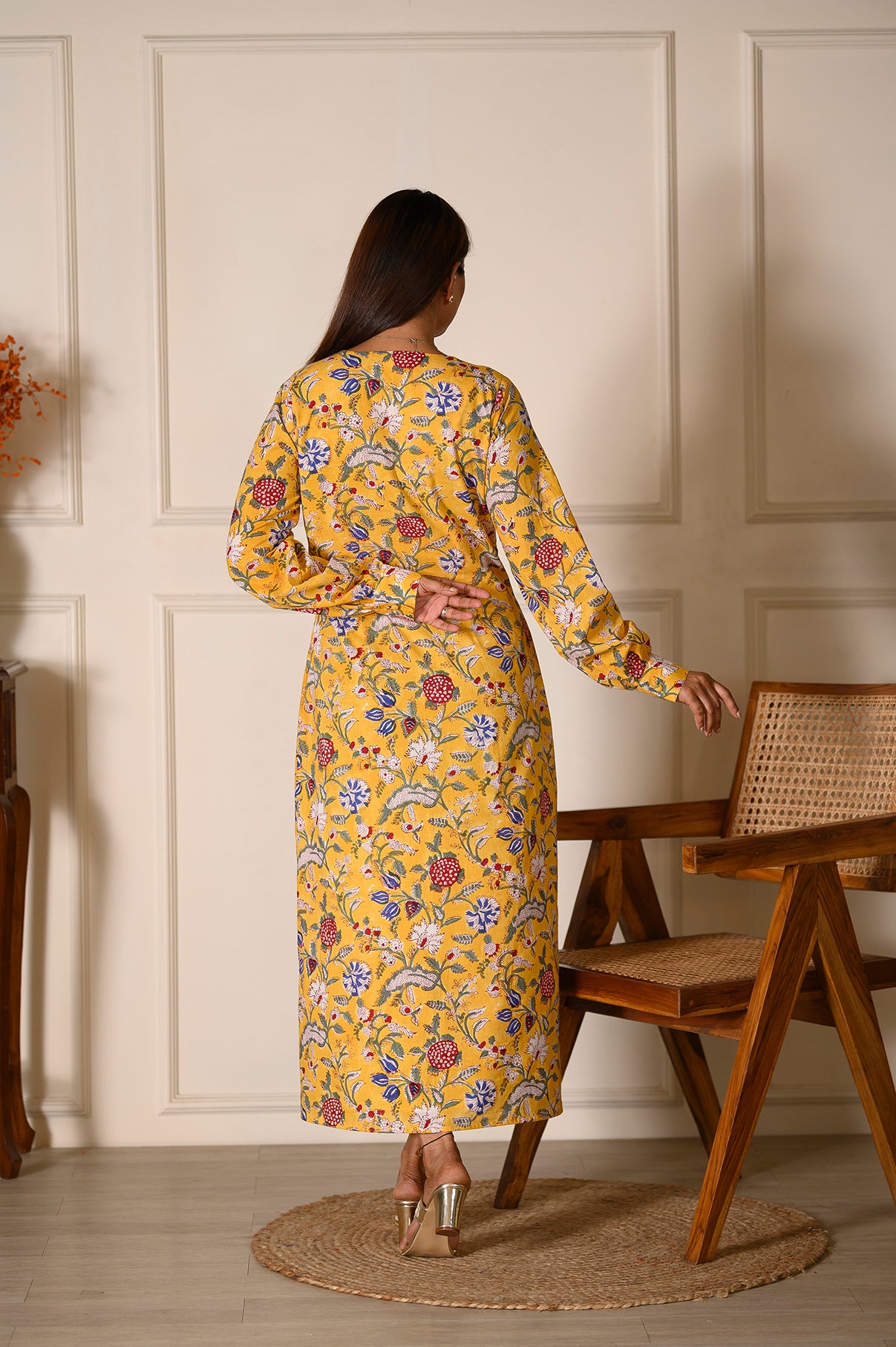 Sunset Yellow Midi Dress