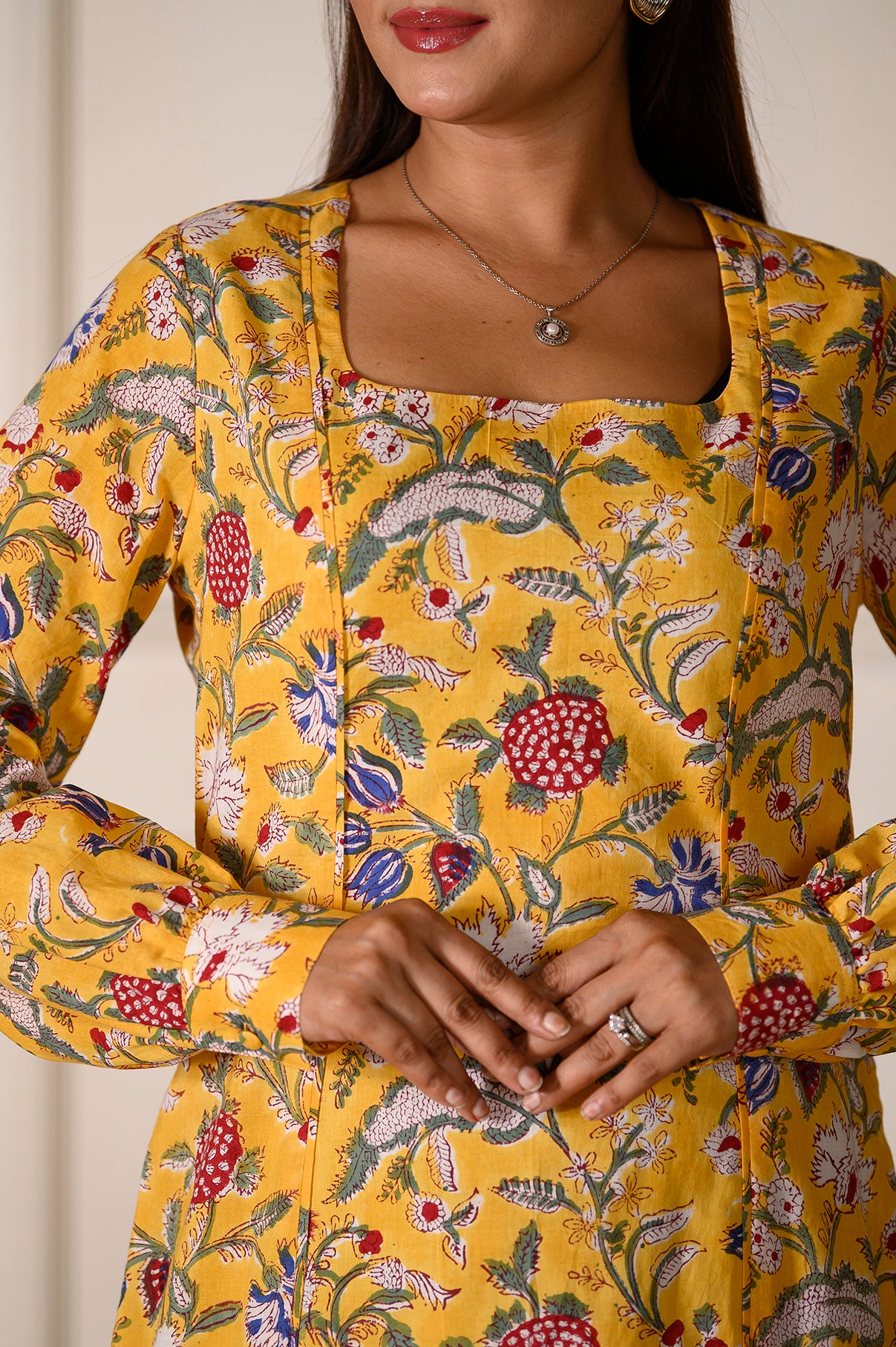Sunset Yellow Midi Dress