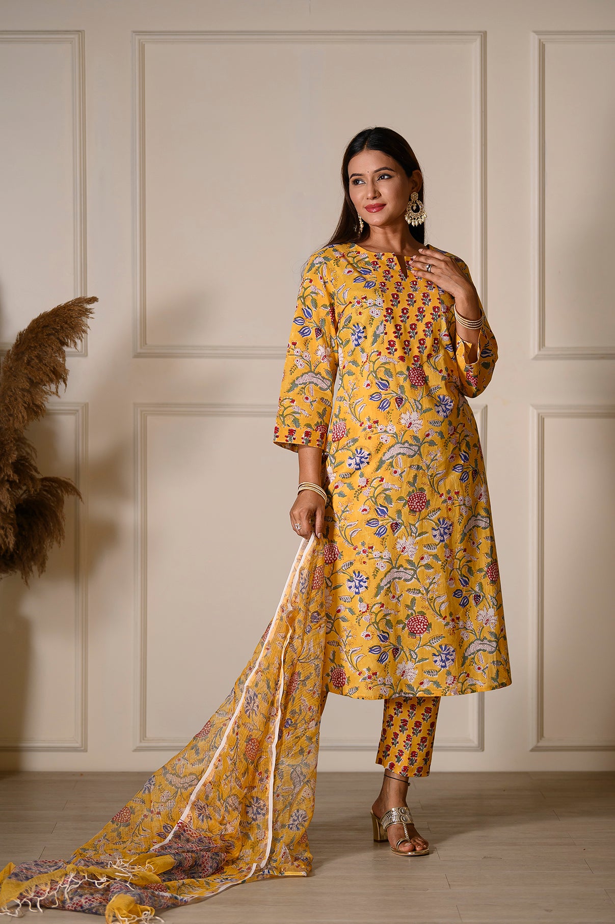 Sunset Yellow Suit Set