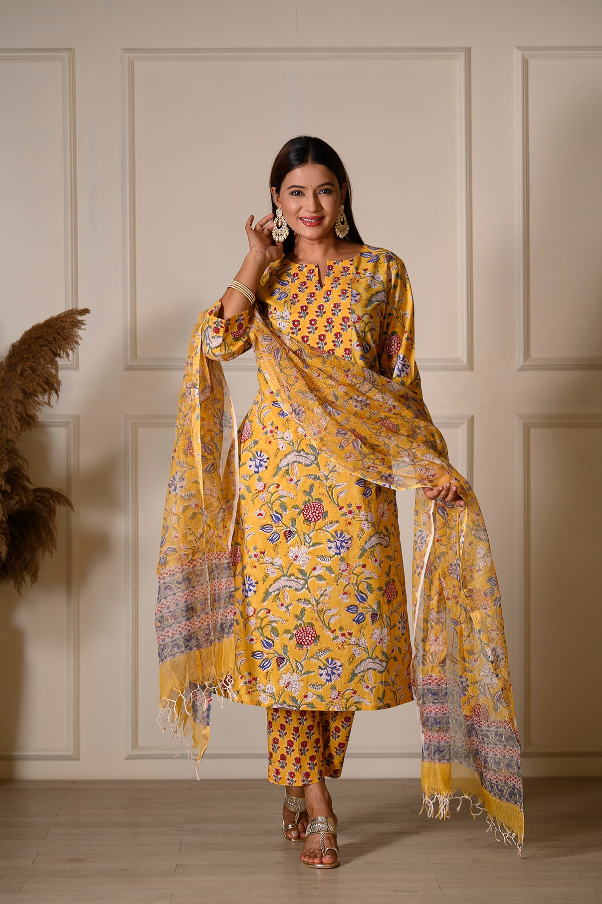 Sunset Yellow Suit Set