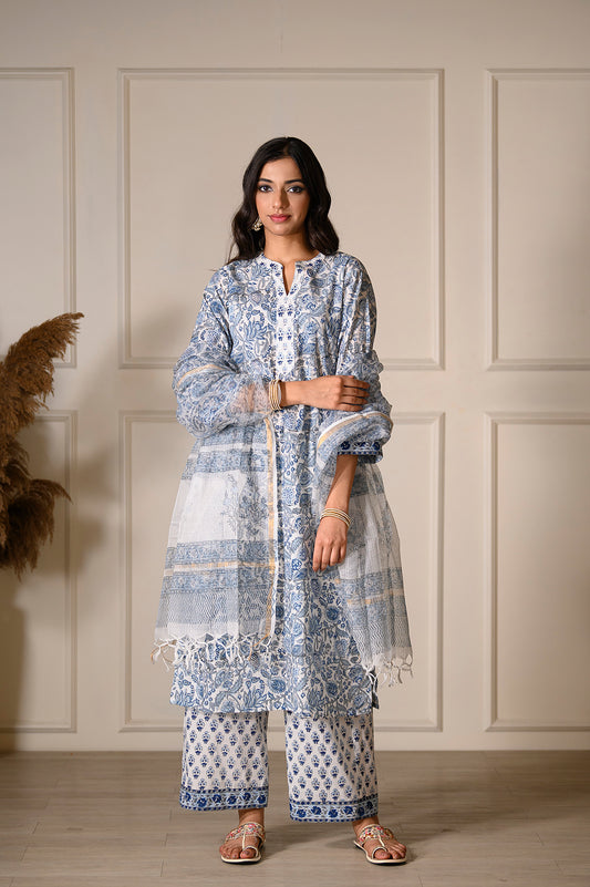 Serene White Suit Set