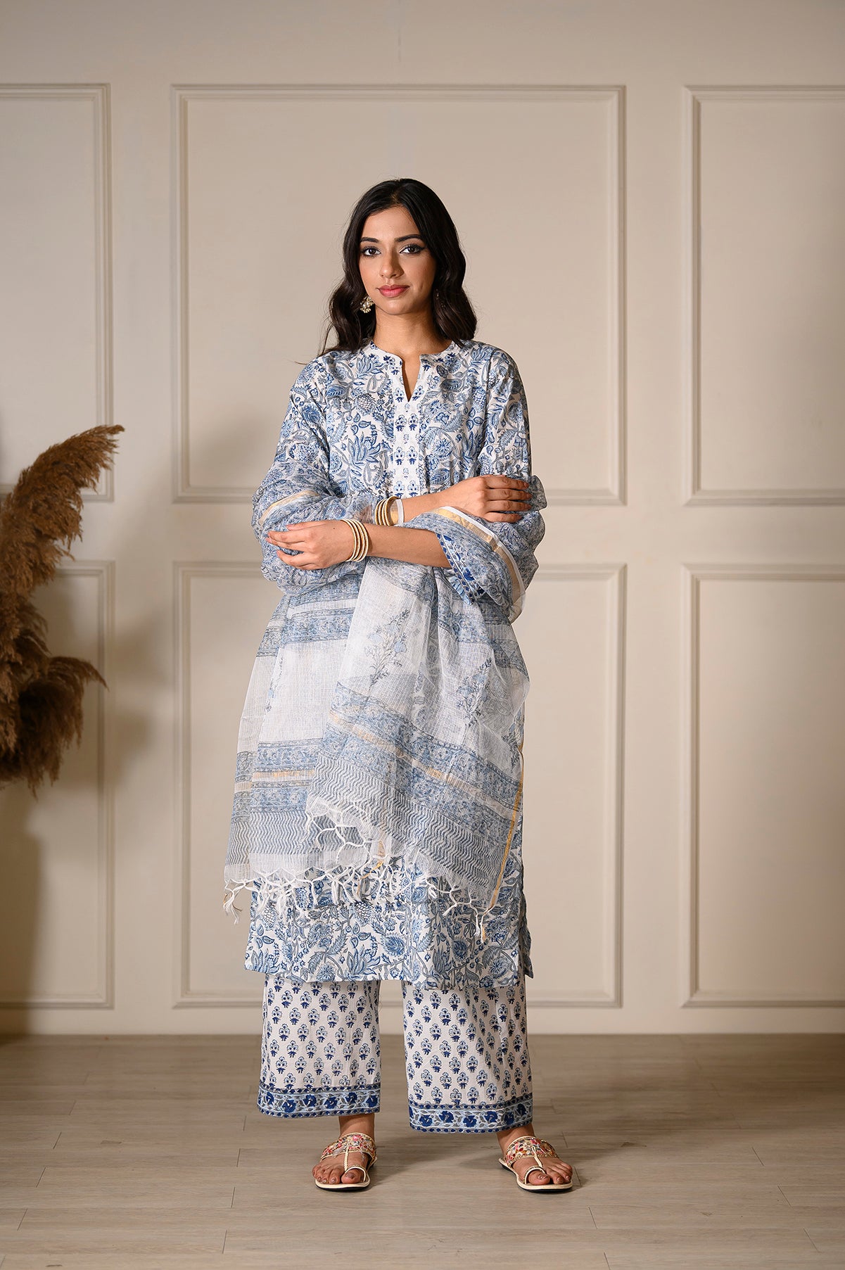 Serene White Suit Set