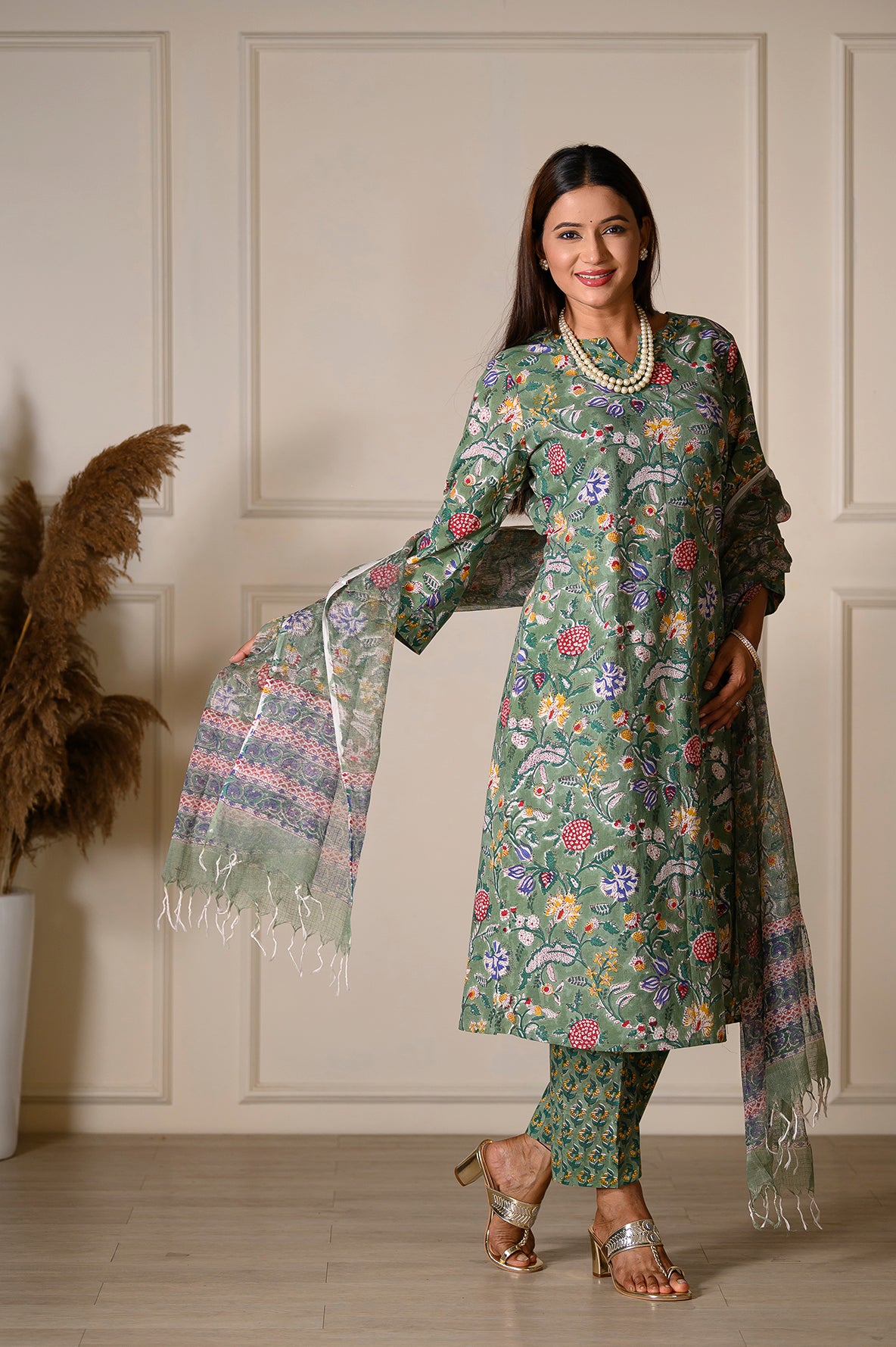 Green Garden Suit Set