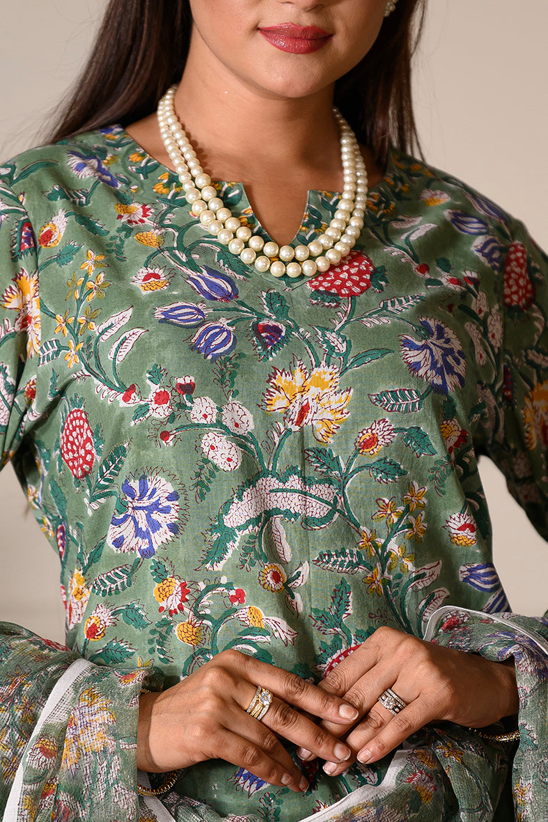 Green Garden Suit Set