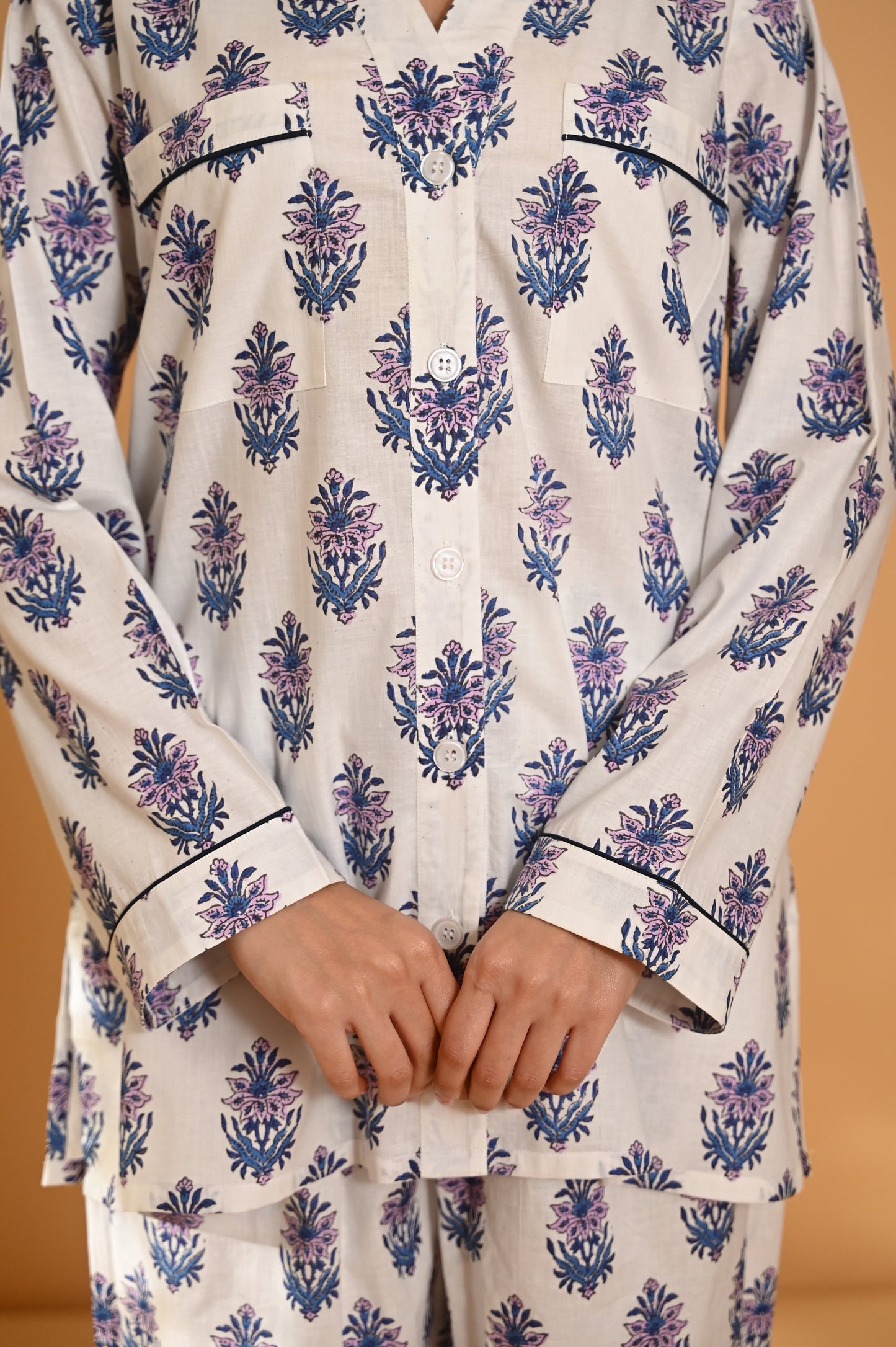 Nadira Night Suit- Blue