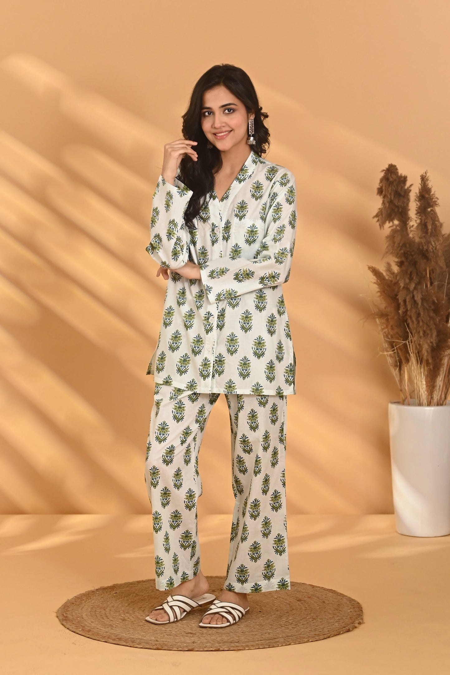 Nadira Night Suit- Green