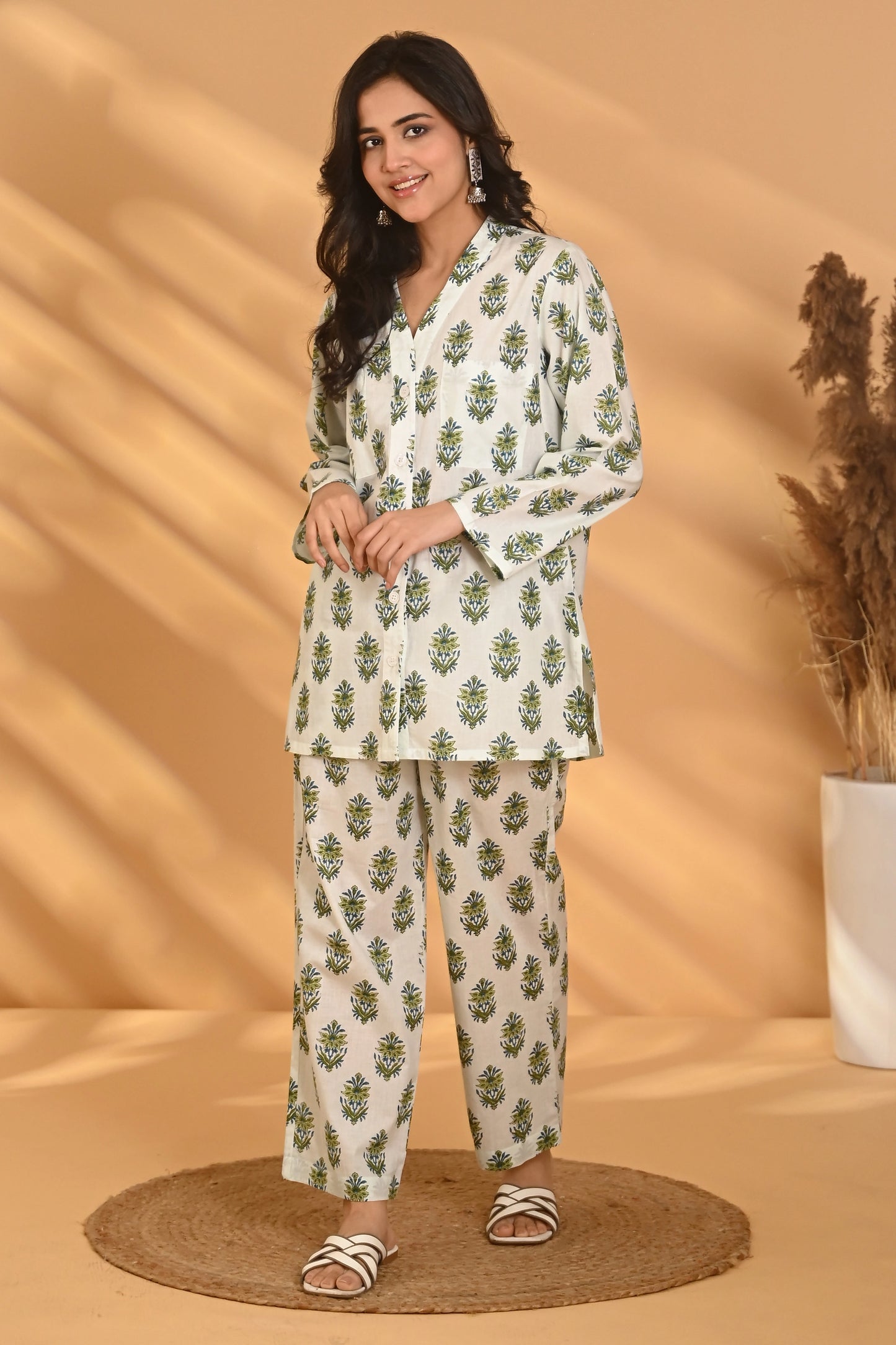 Nadira Night Suit- Green
