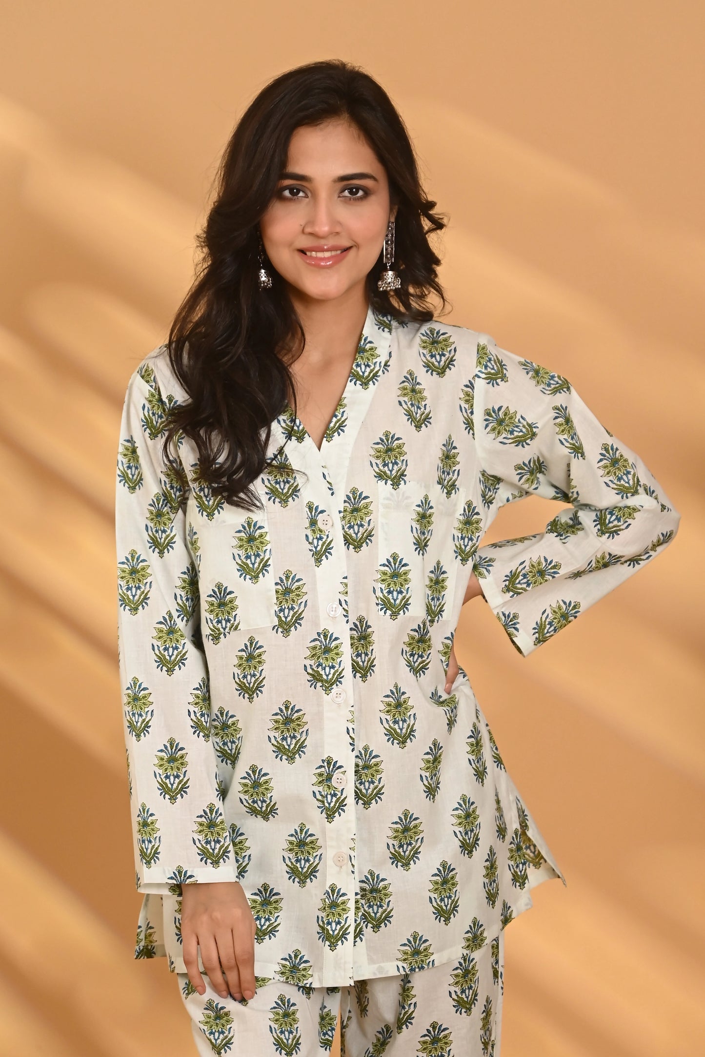 Nadira Night Suit- Green